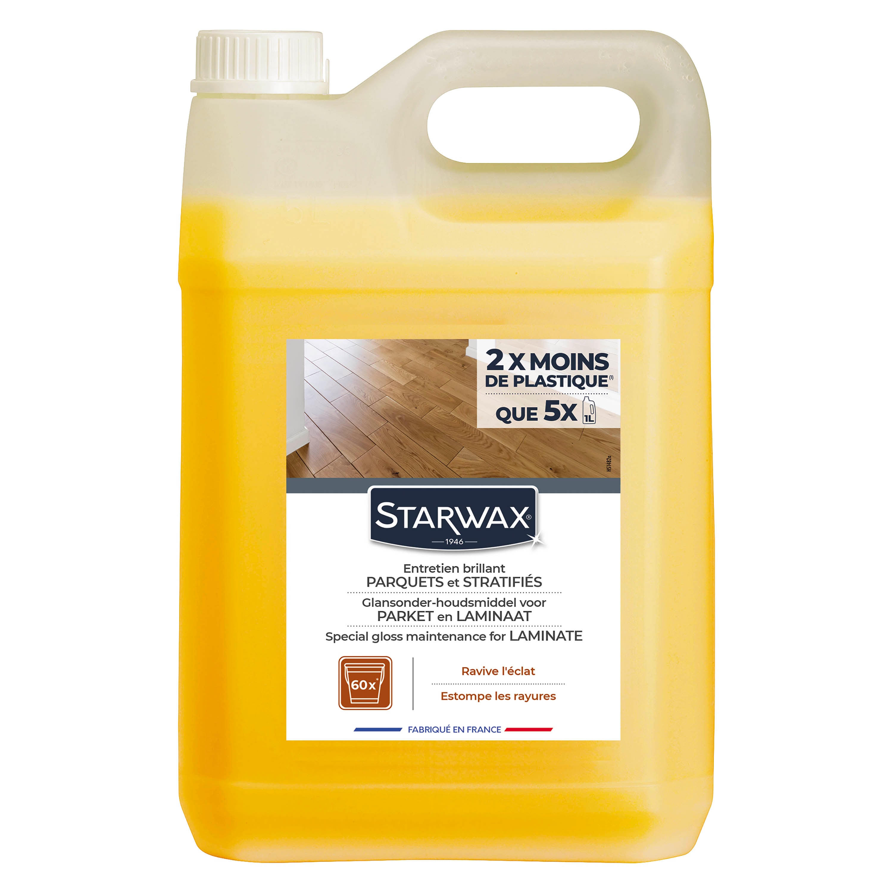 STARWAX - Entretien brillant pour parquets et sols stratifiés
 1L
