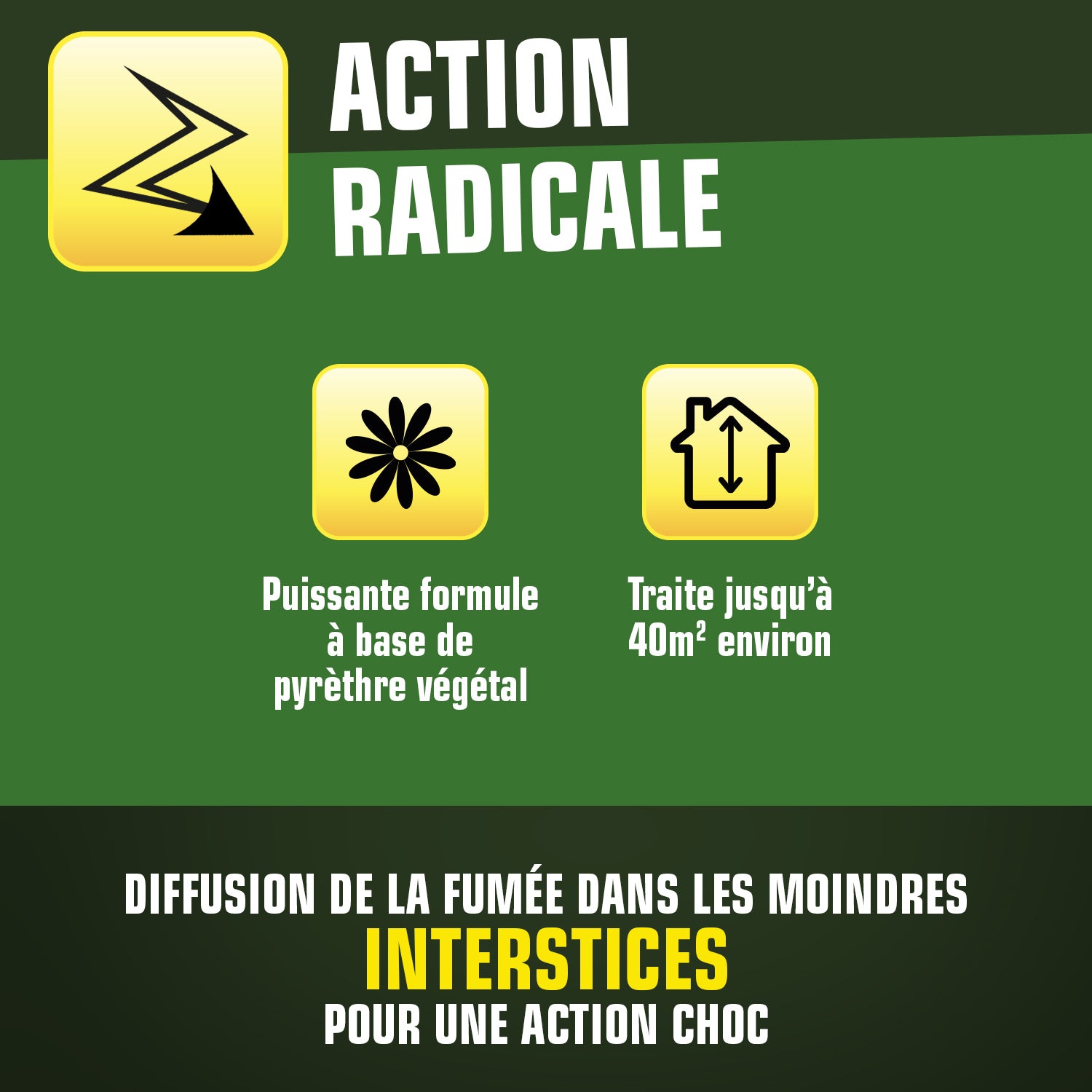K.PRO - Fumigène contre les insectes volants et rampants 50g