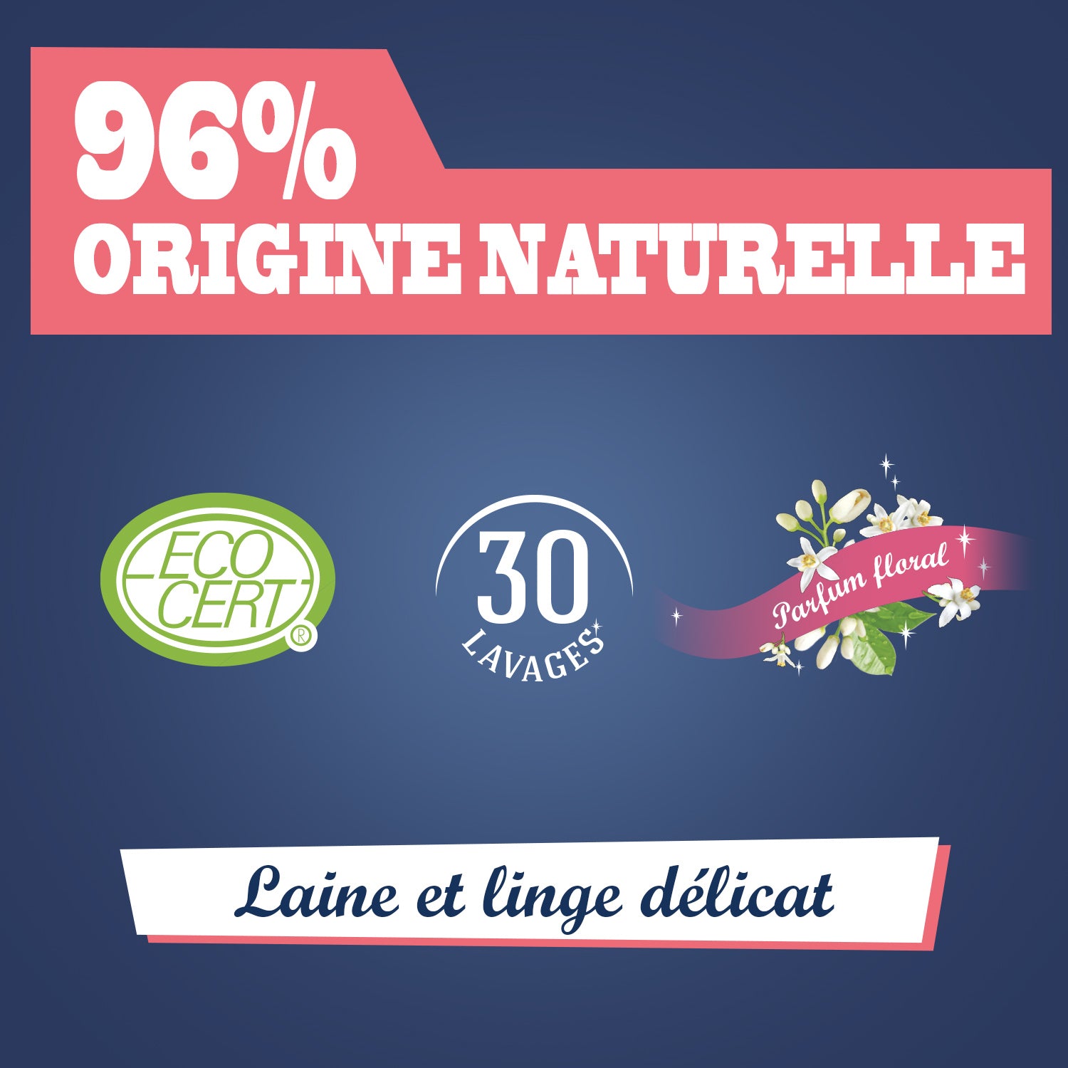 JACQUES BRIOCHIN - La Lessive spécial linge délicat 1,35L Parfum floral
