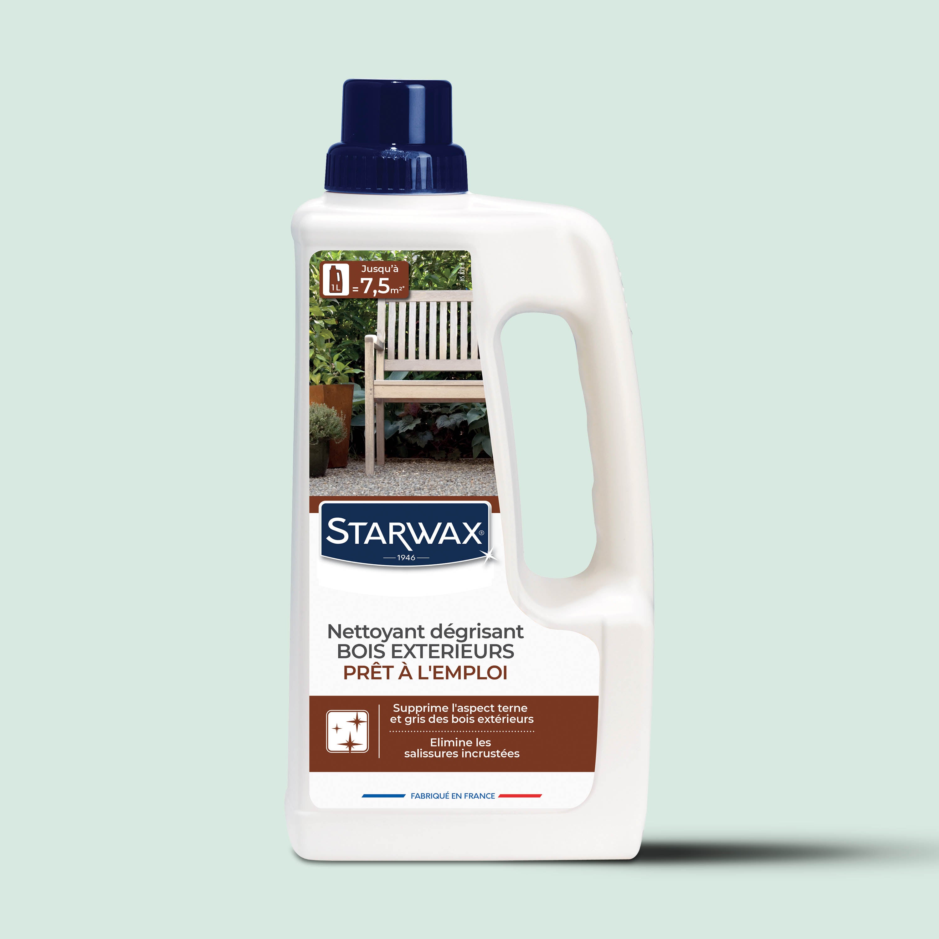 STARWAX - Nettoyant dégrisant pour bois extérieurs 1L