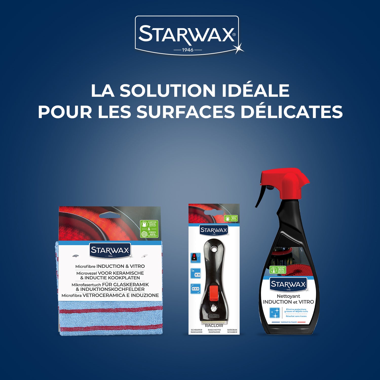 STARWAX - Nettoyant quotidien pour vitrocéramique et induction 500ml