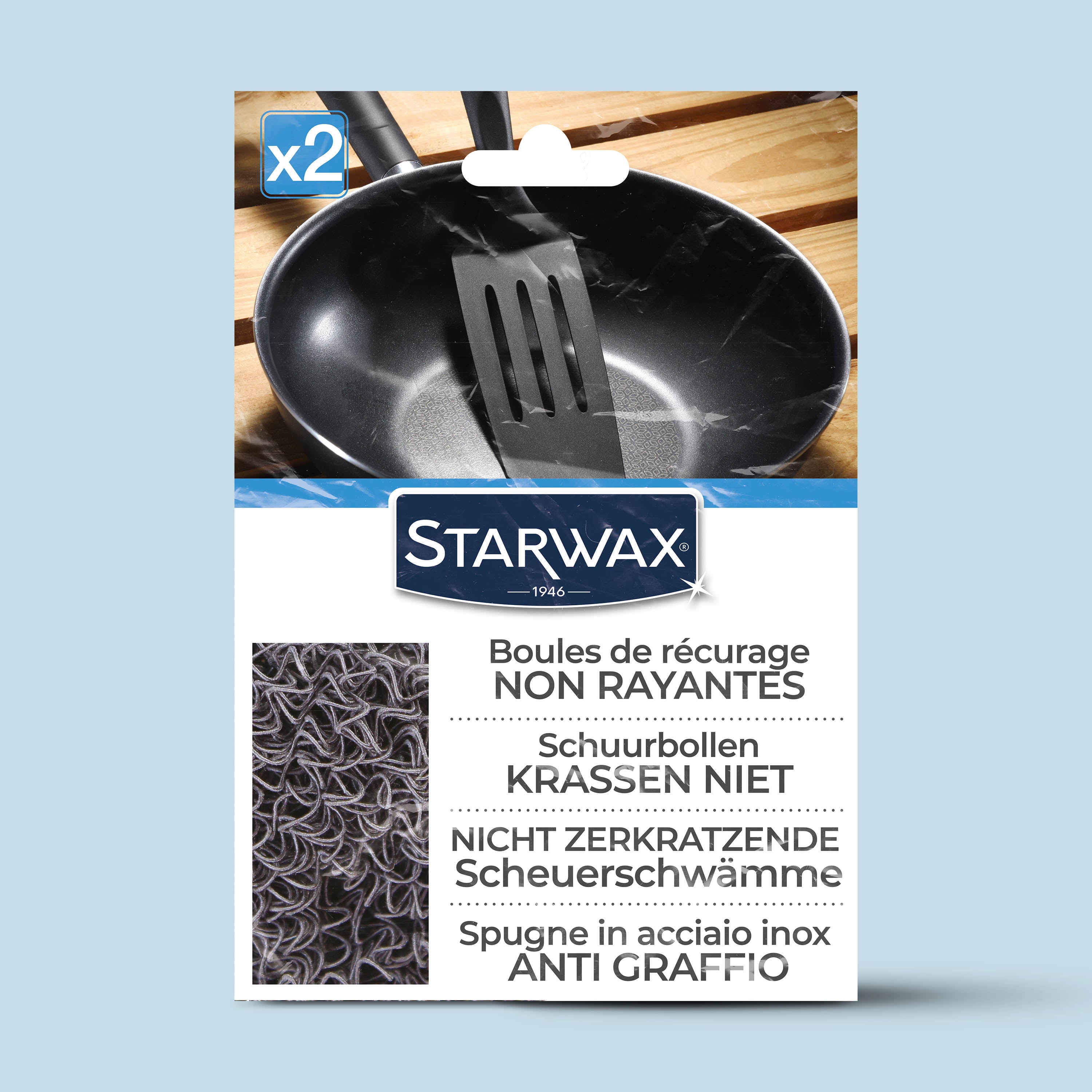 STARWAX - Boules récurantes non rayantes X2