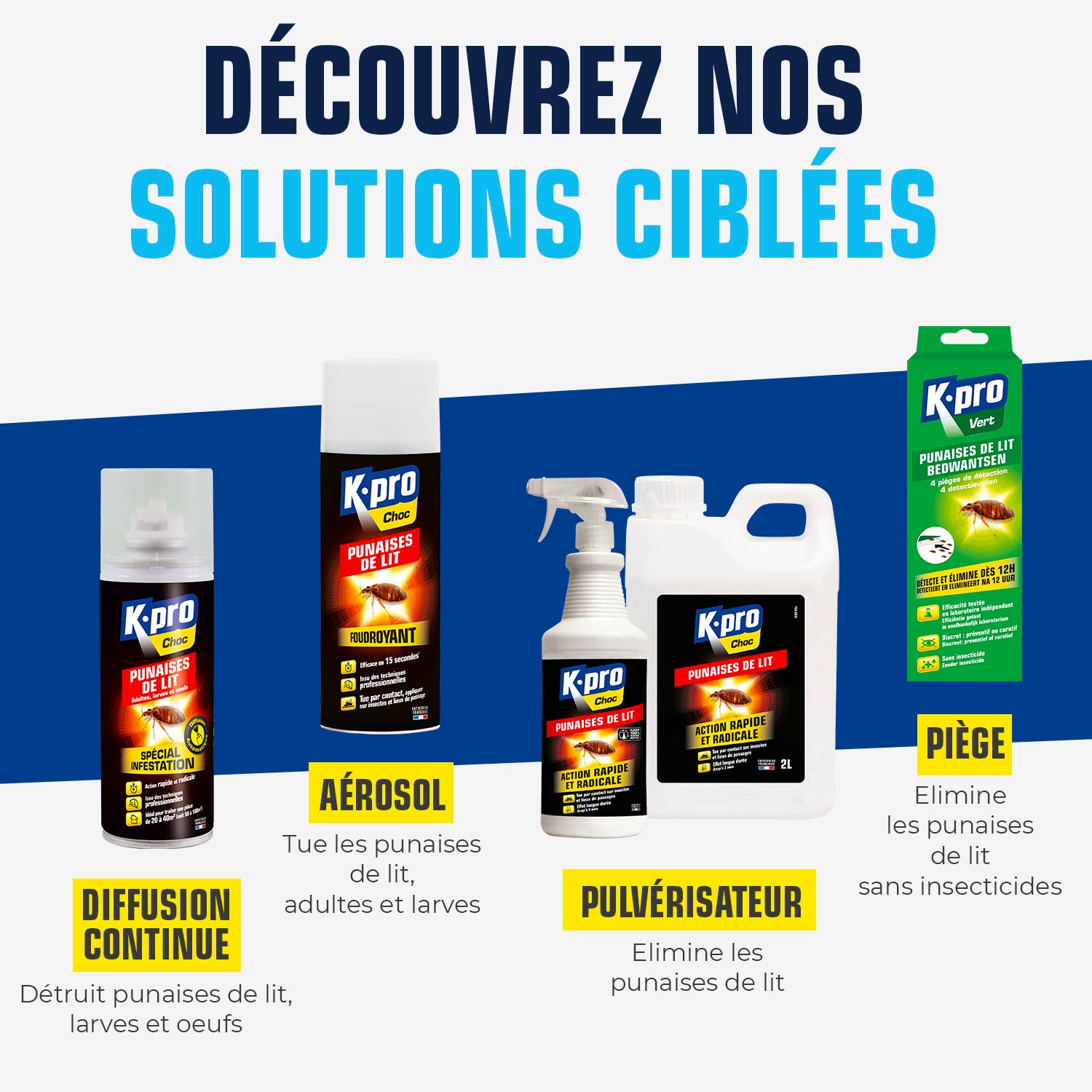 K.PRO - Aérosol diffusion automatique punaises de lit 200ml
