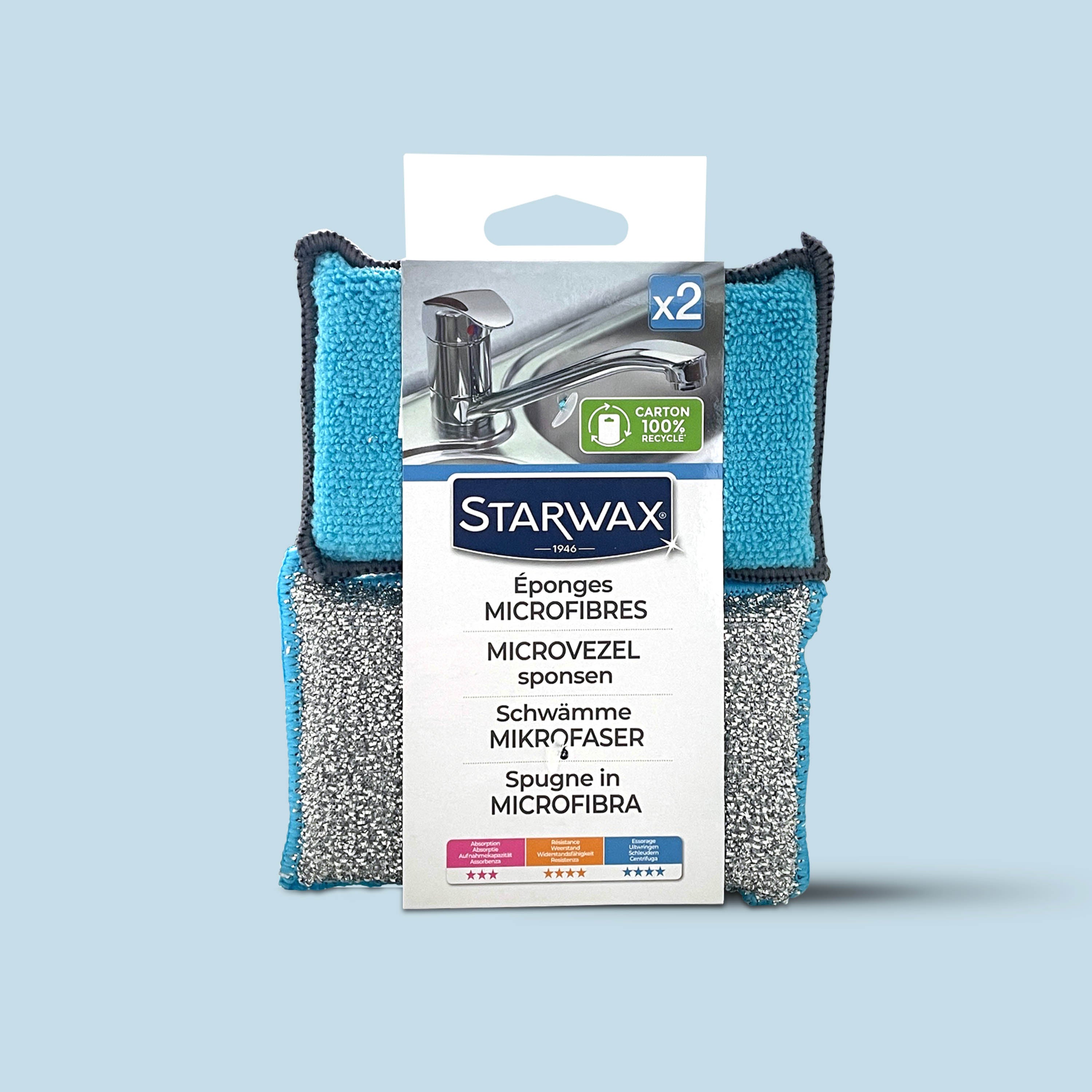 STARWAX - Eponges lavables réutilisables X2