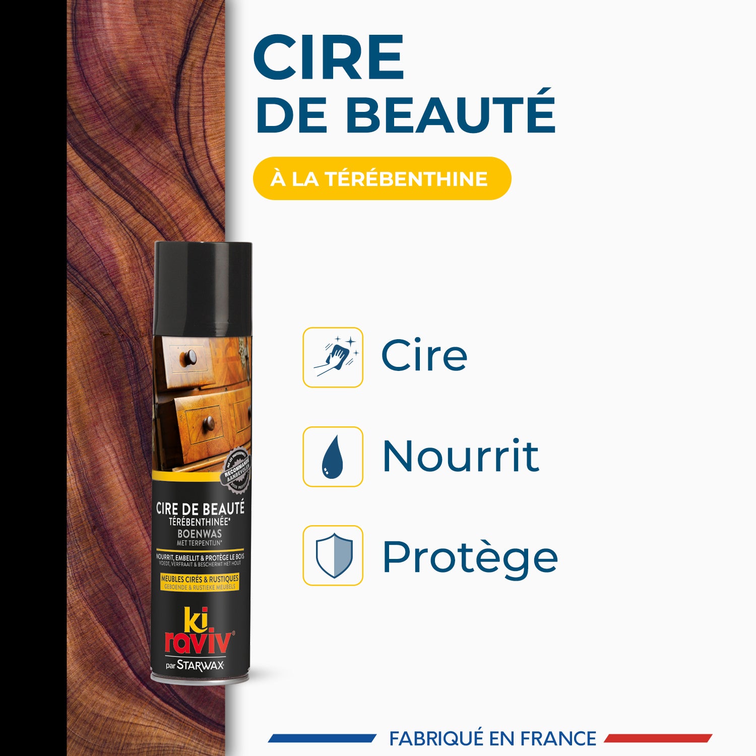 KIRAVIV - Cire de beauté à la térébenthine
 400ml