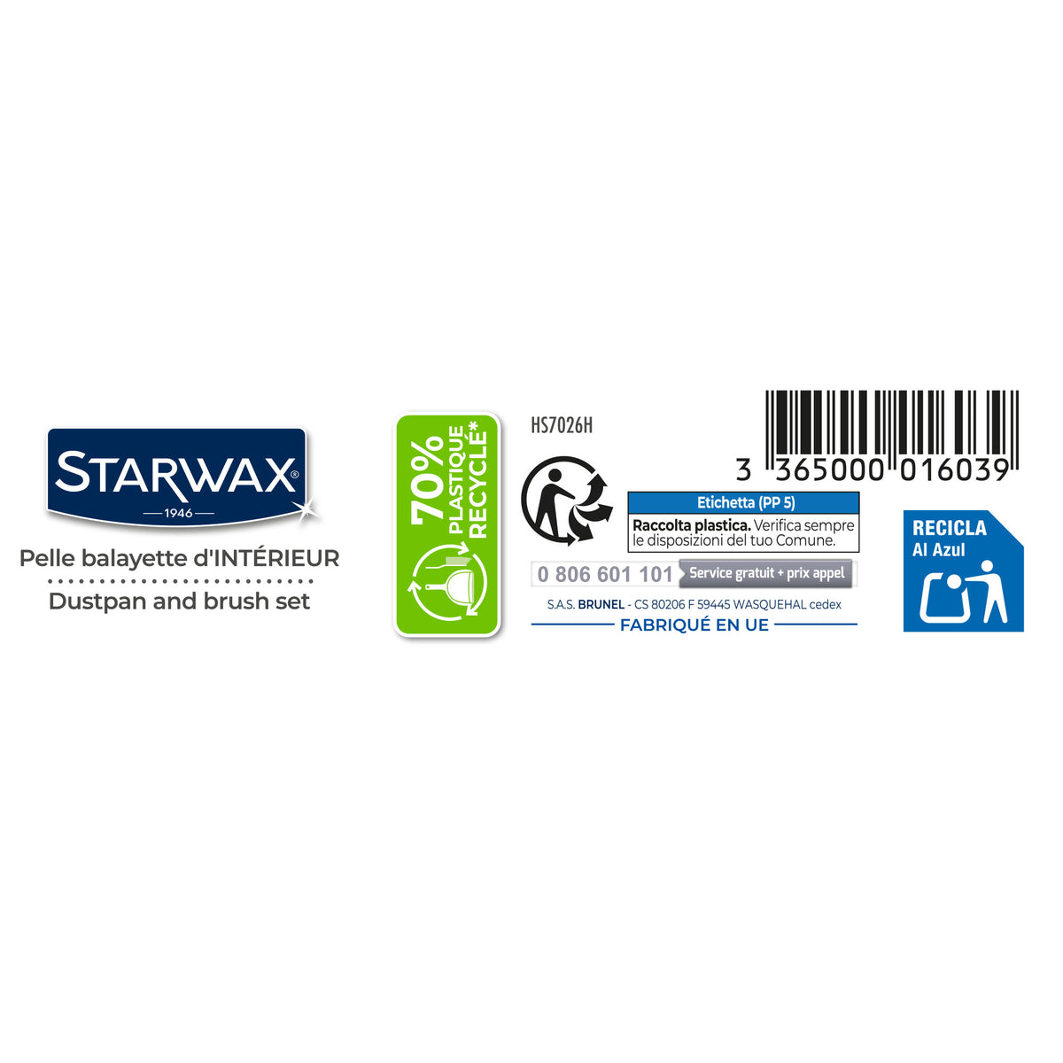 STARWAX - Combiné pelle-balayette
 X1