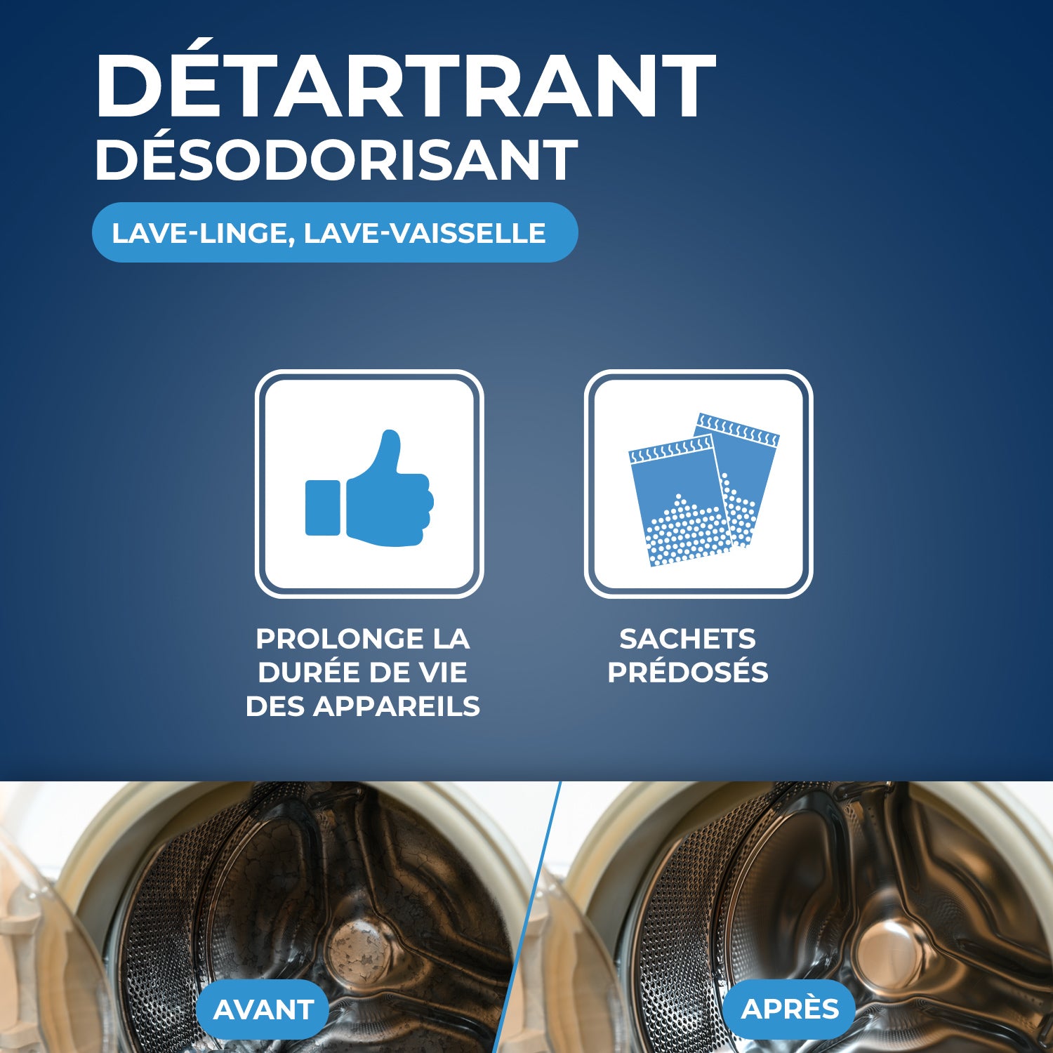 STARWAX - Détartrant pour lave-linge et lave-vaisselle 2 X 75g