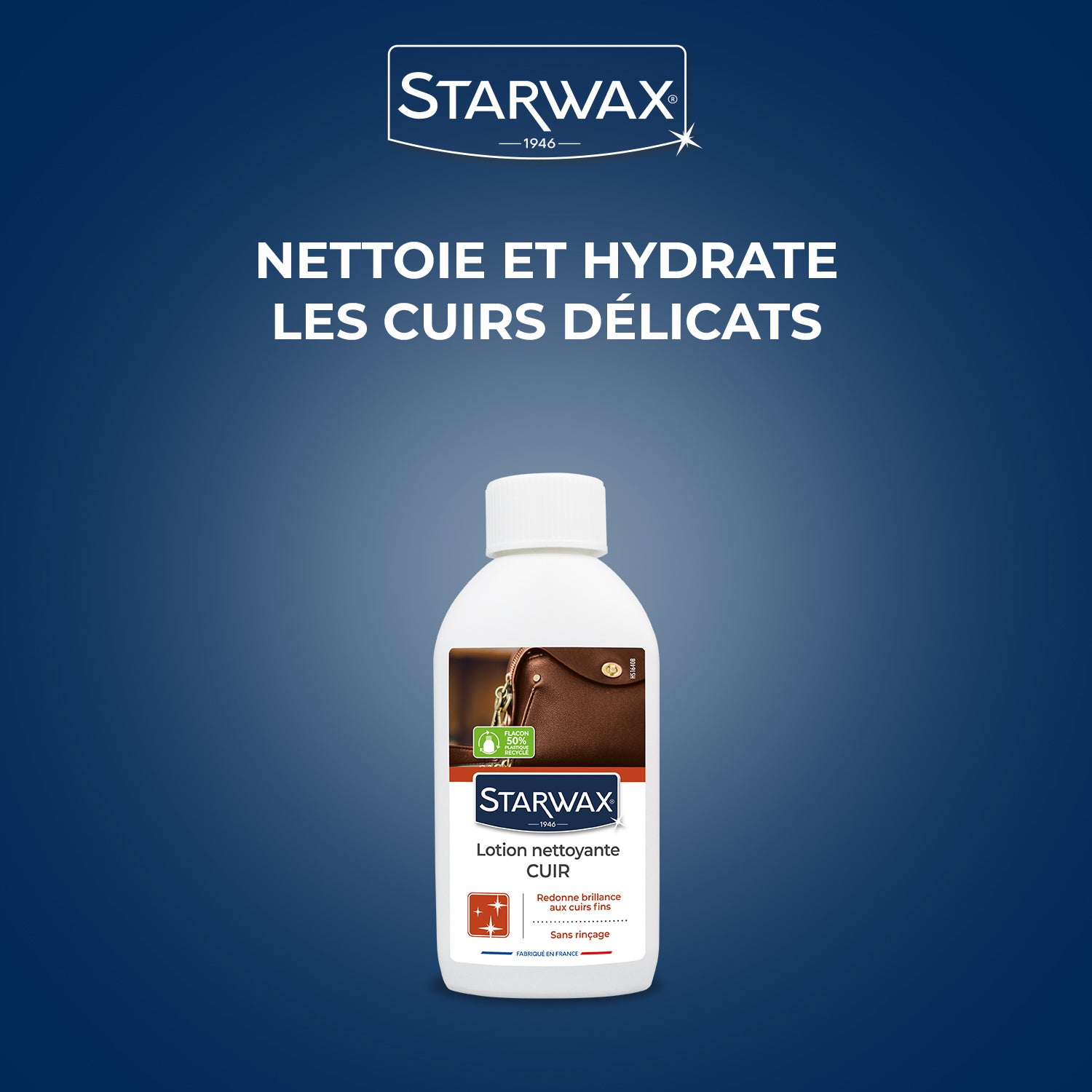 STARWAX - Lotion nettoyante sans rinçage pour cuirs délicats 200ml