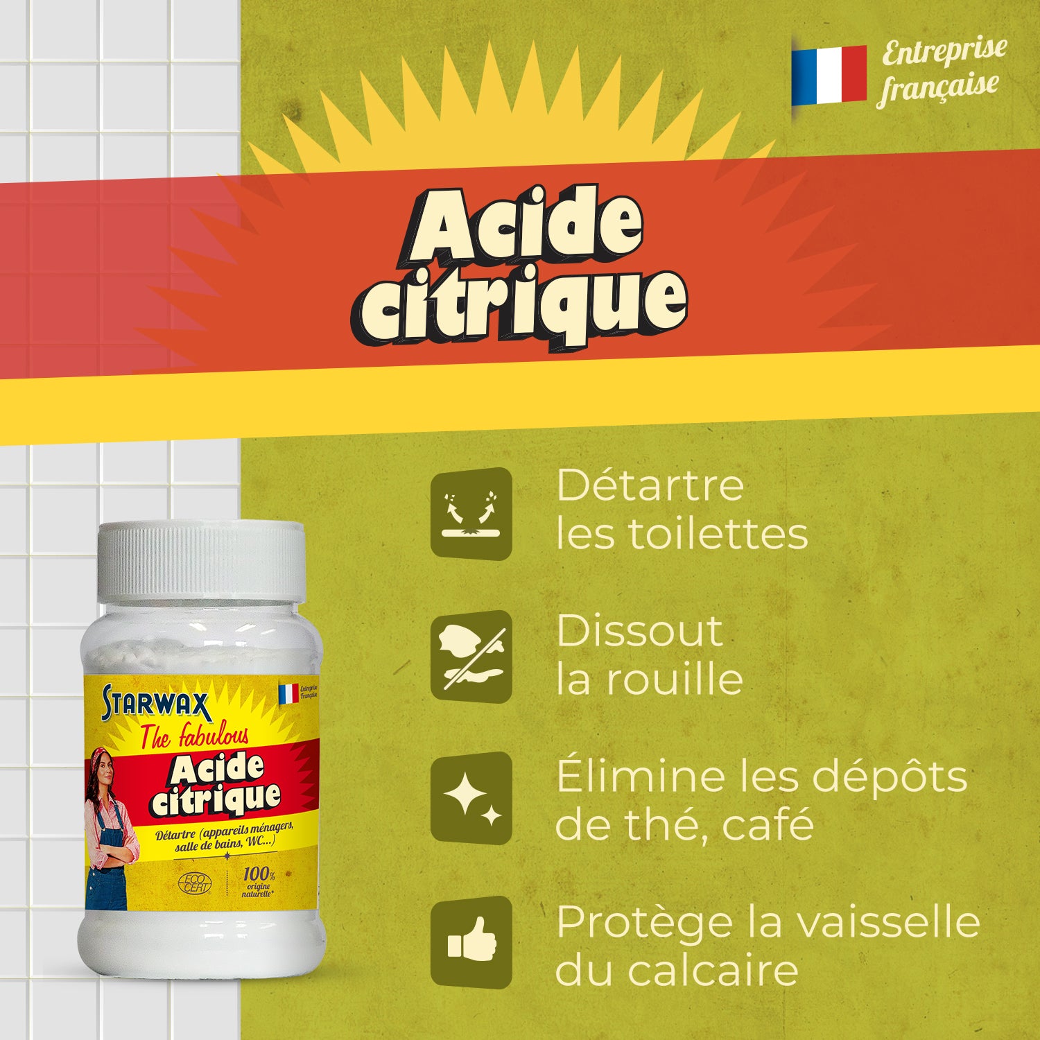 STARWAX FABULOUS - Acide citrique 400g