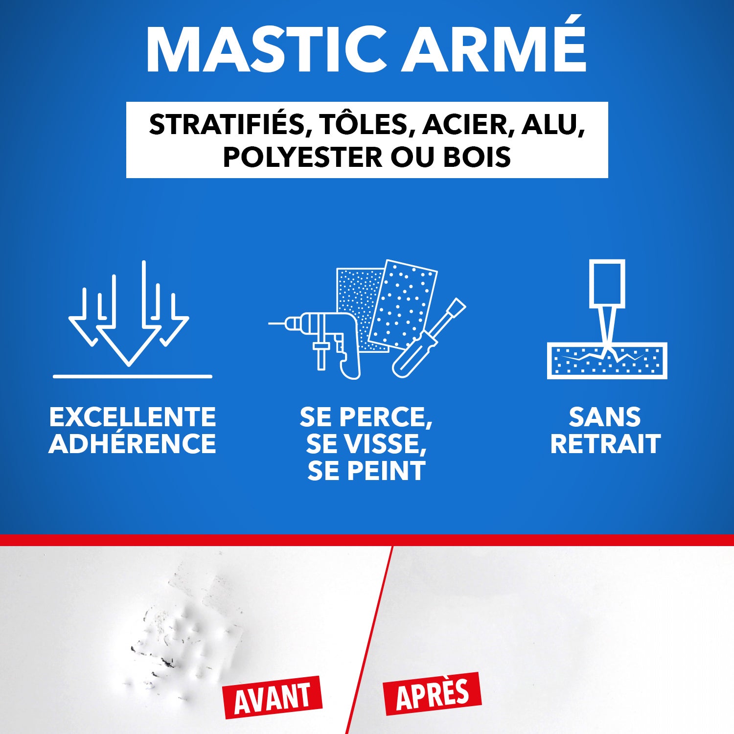 SINTO - Mastic armé 290g