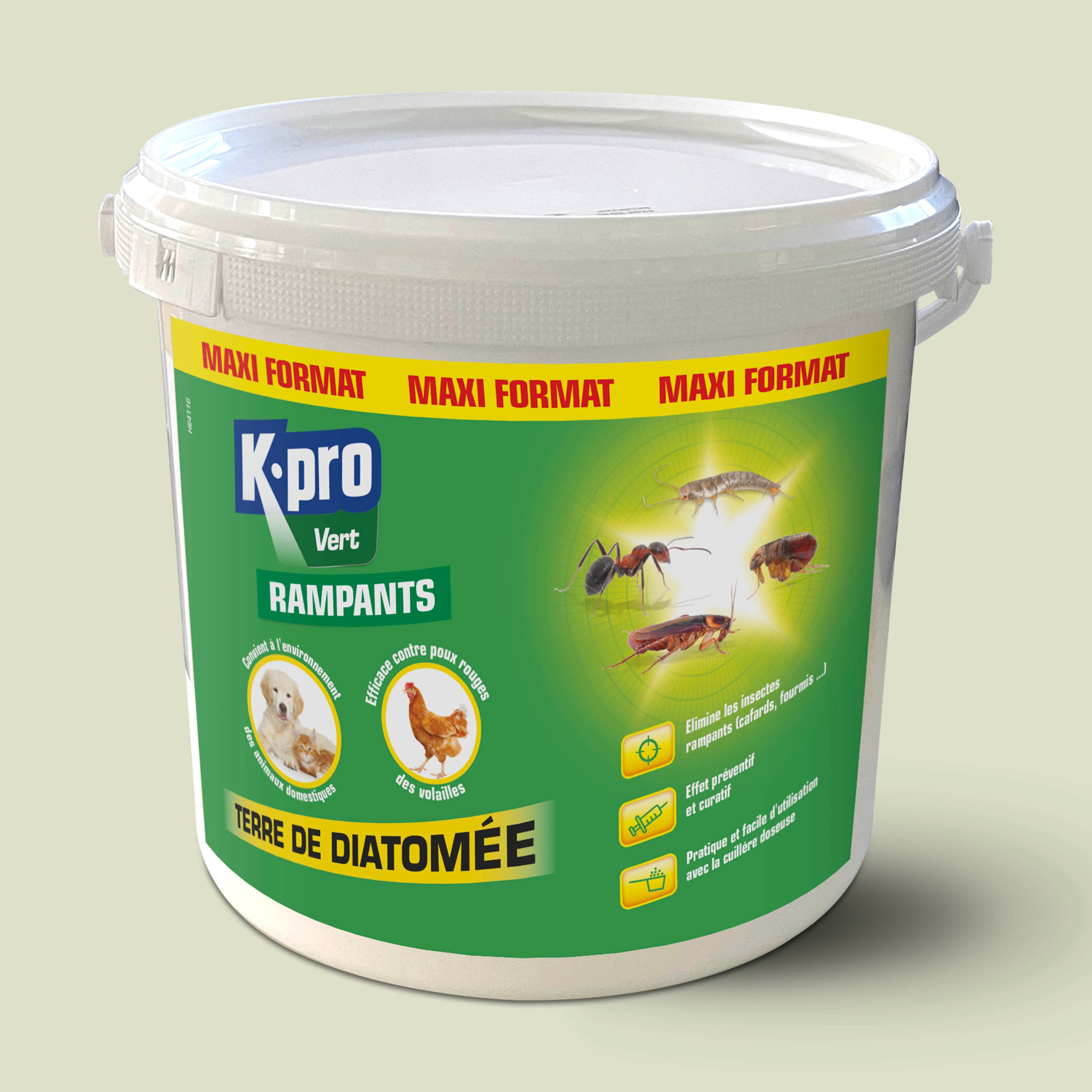K.PRO - Terre de Diatomée 1KG 1kg Maxi format