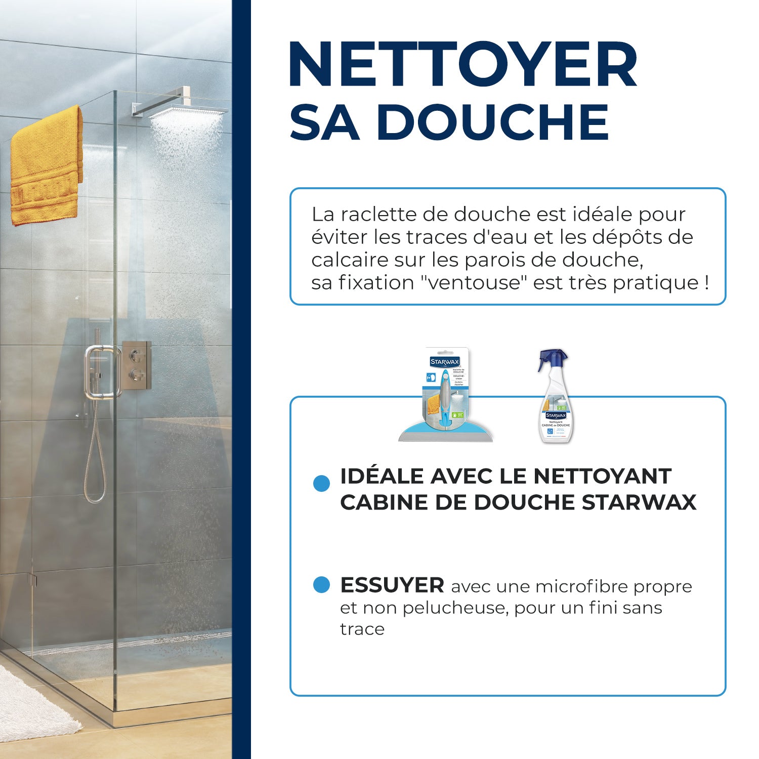 STARWAX - Raclette de douche X1