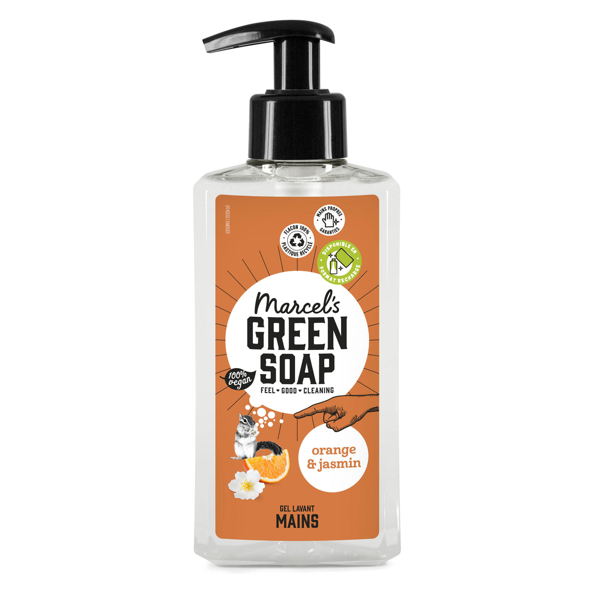 MARCEL'S GREEN SOAP - Le Gel Lavant Mains Orange & Jasmin 250ml Orange & Jasmin