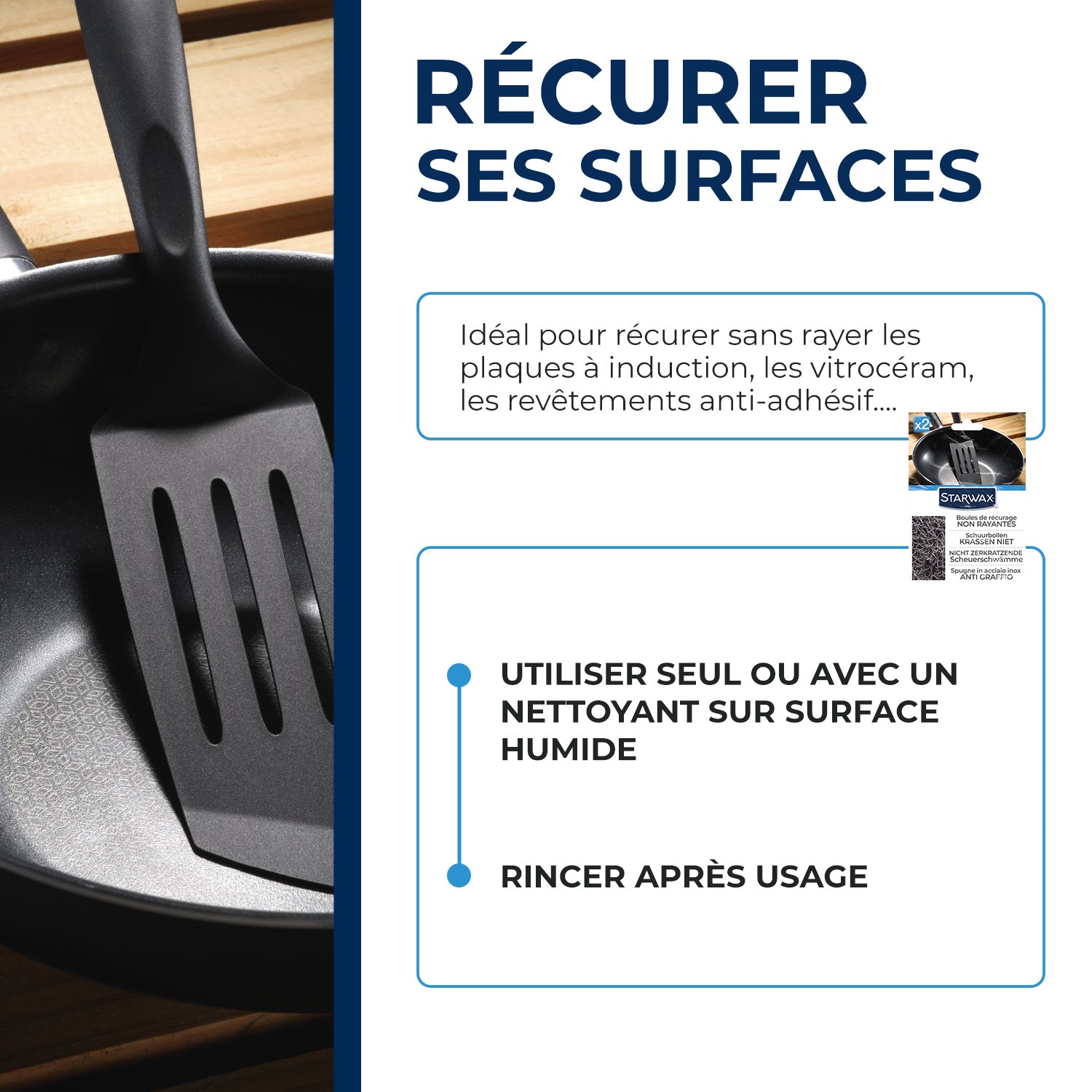 STARWAX - Boules récurantes non rayantes X2