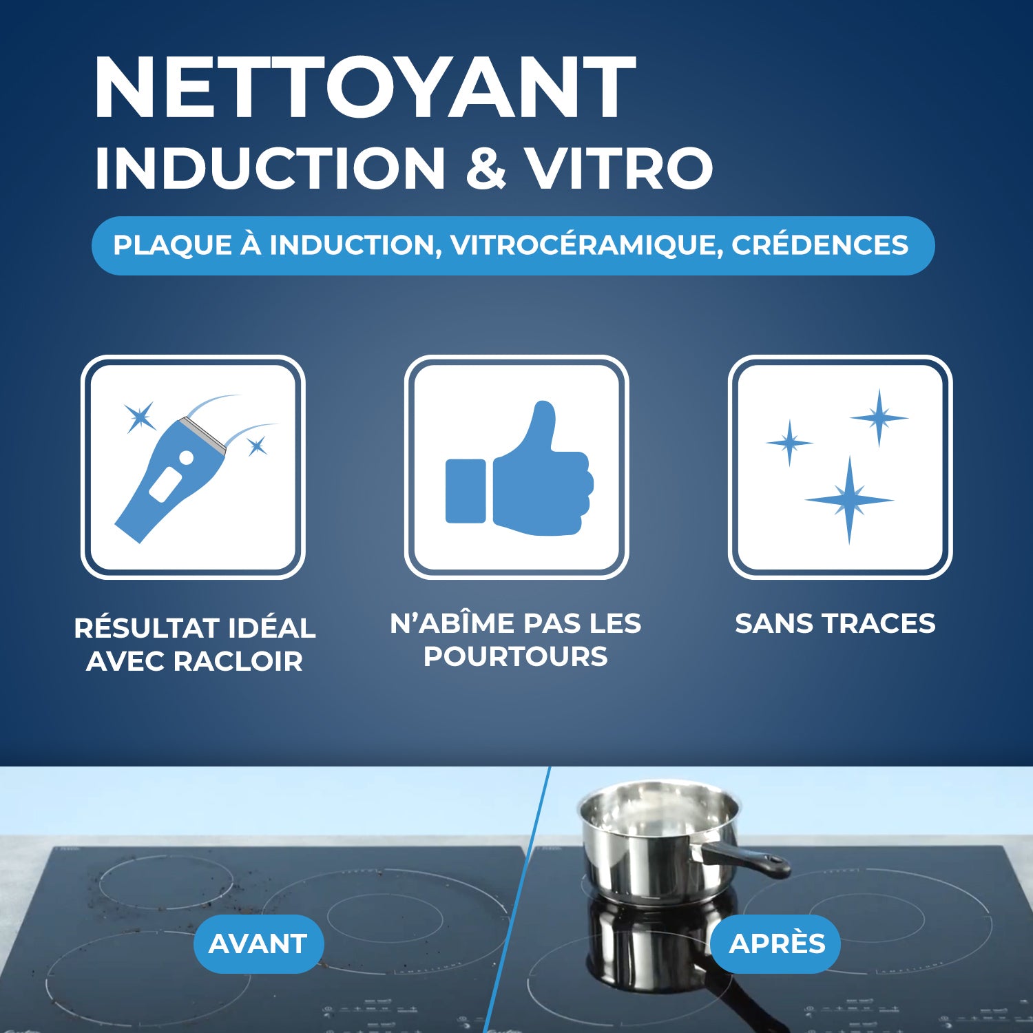 STARWAX - Nettoyant quotidien pour vitrocéramique et induction 500ml