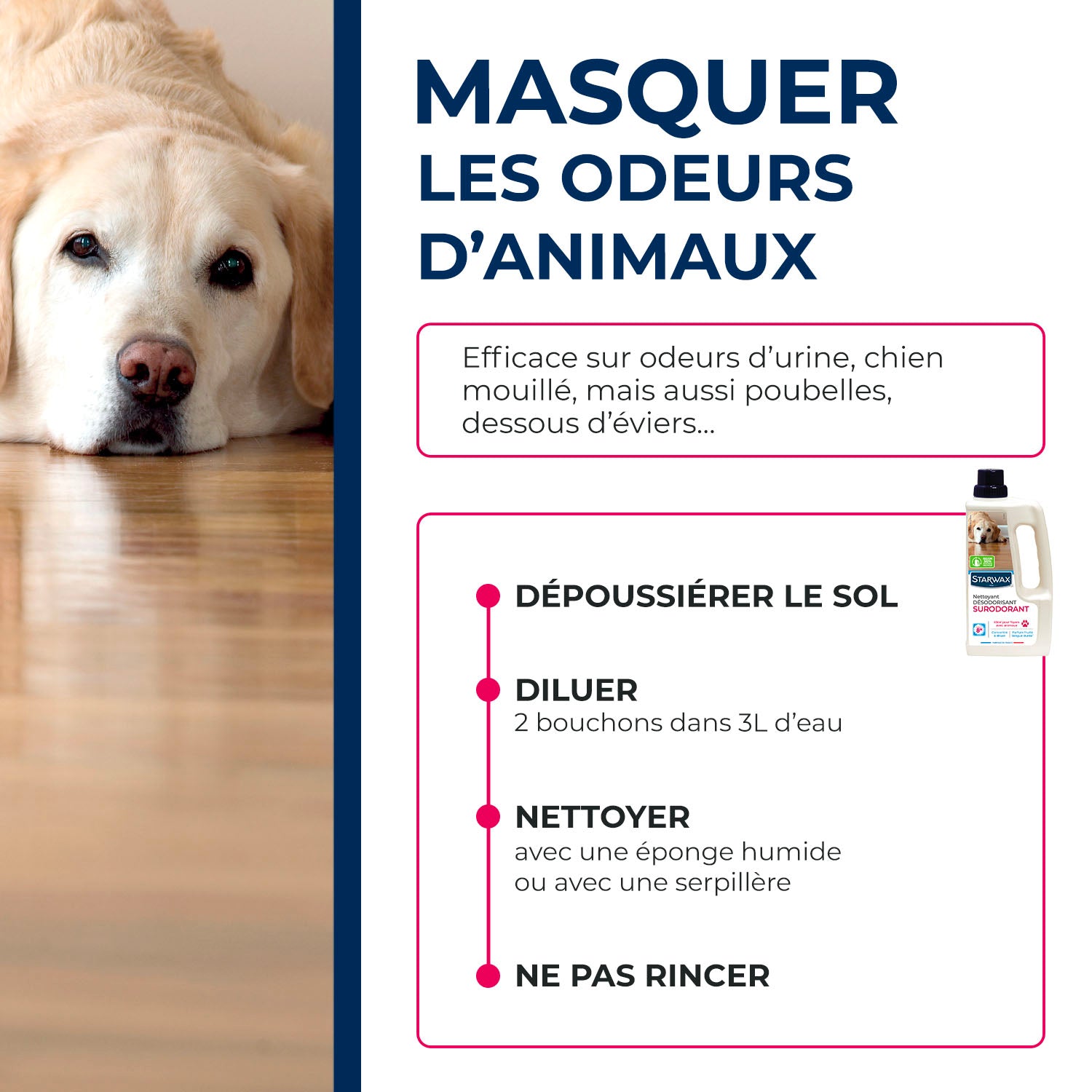 STARWAX - Nettoyant désodorisant surodorant 1L