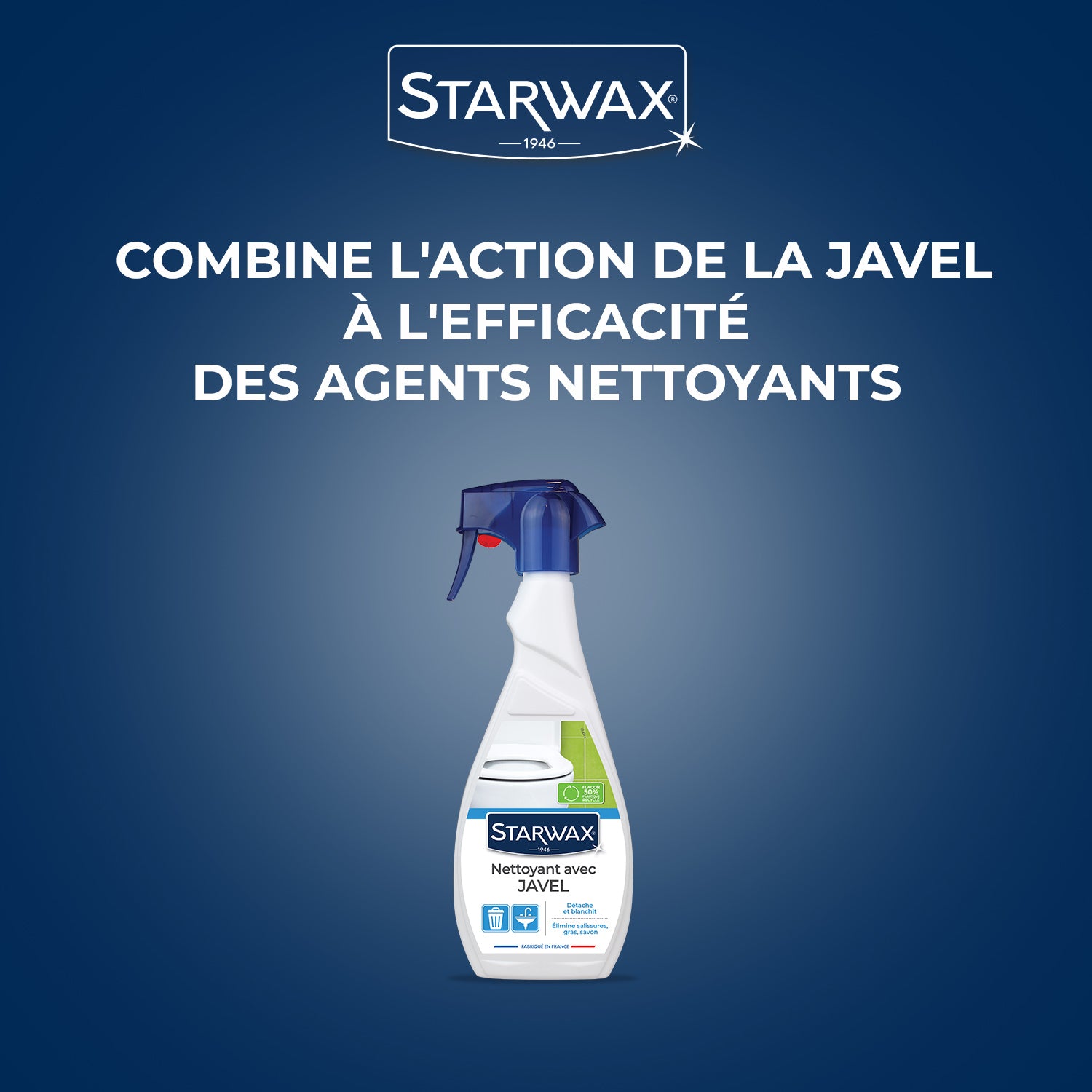 STARWAX - Nettoyant javel pour salle de bains 500ml