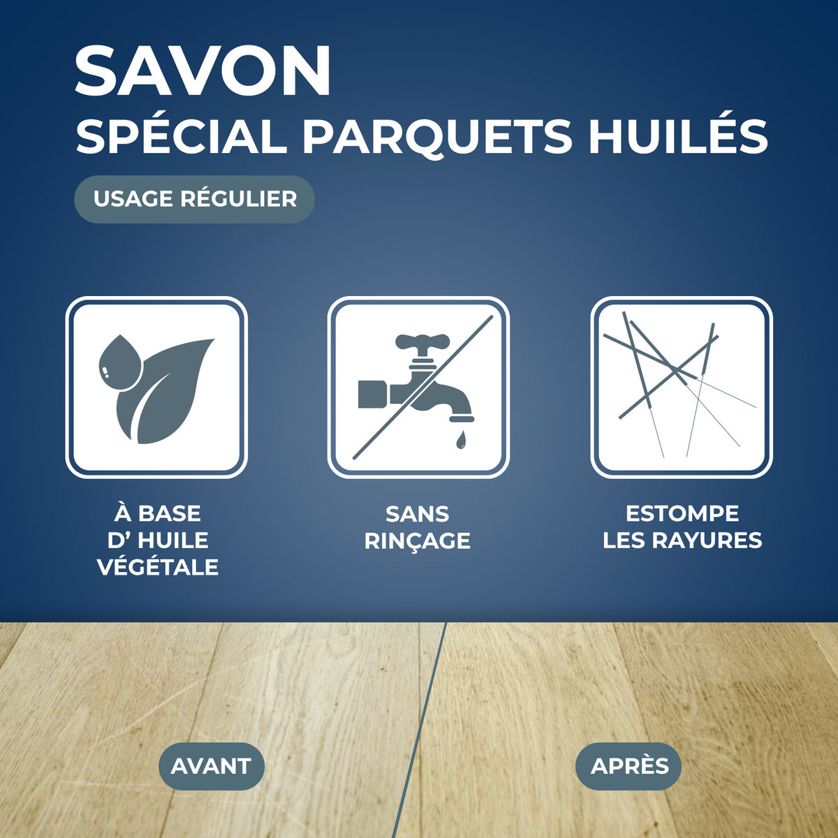 STARWAX - Savon d'entretien pour parquets huilés
 1L