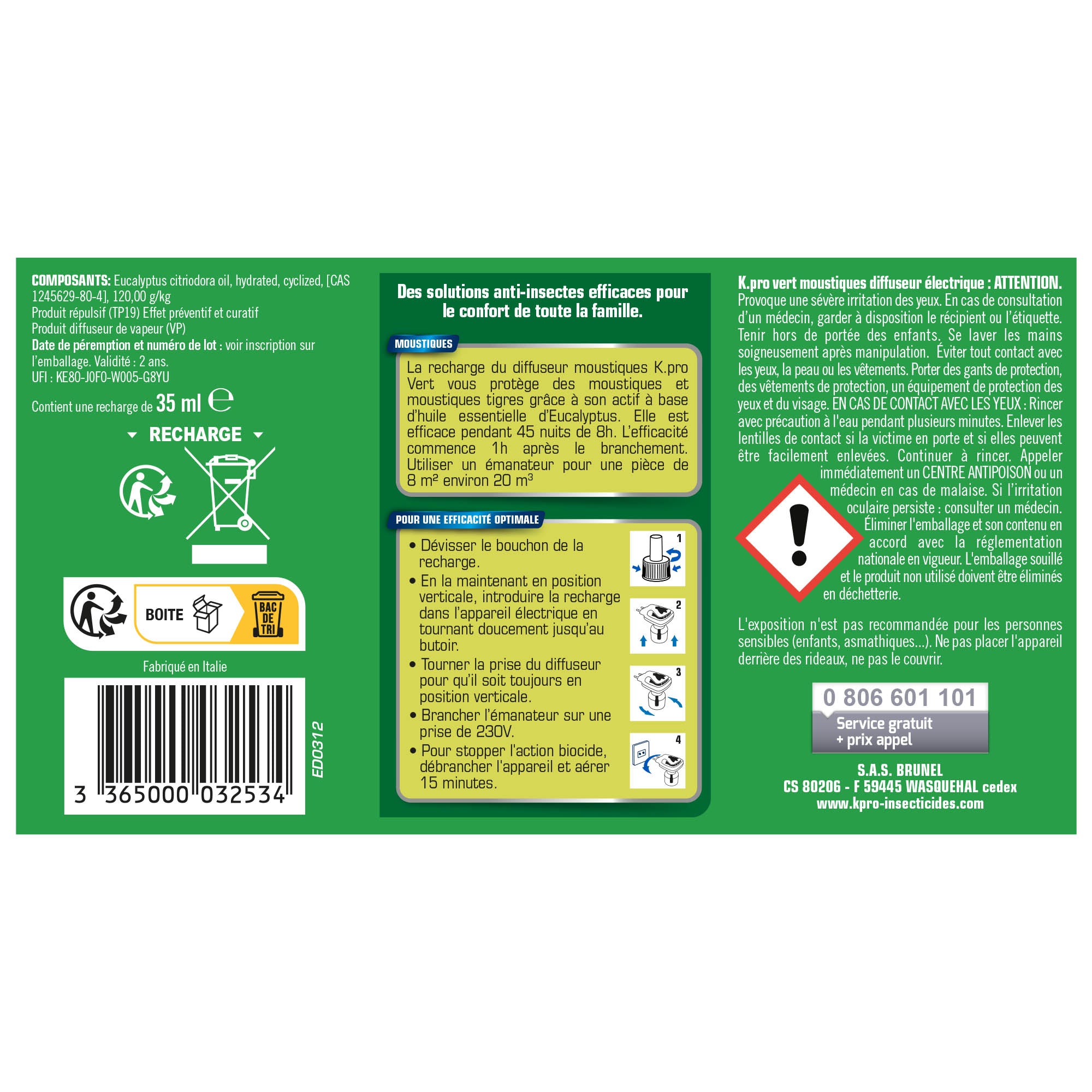 K.PRO - Recharge diffuseur électrique X1