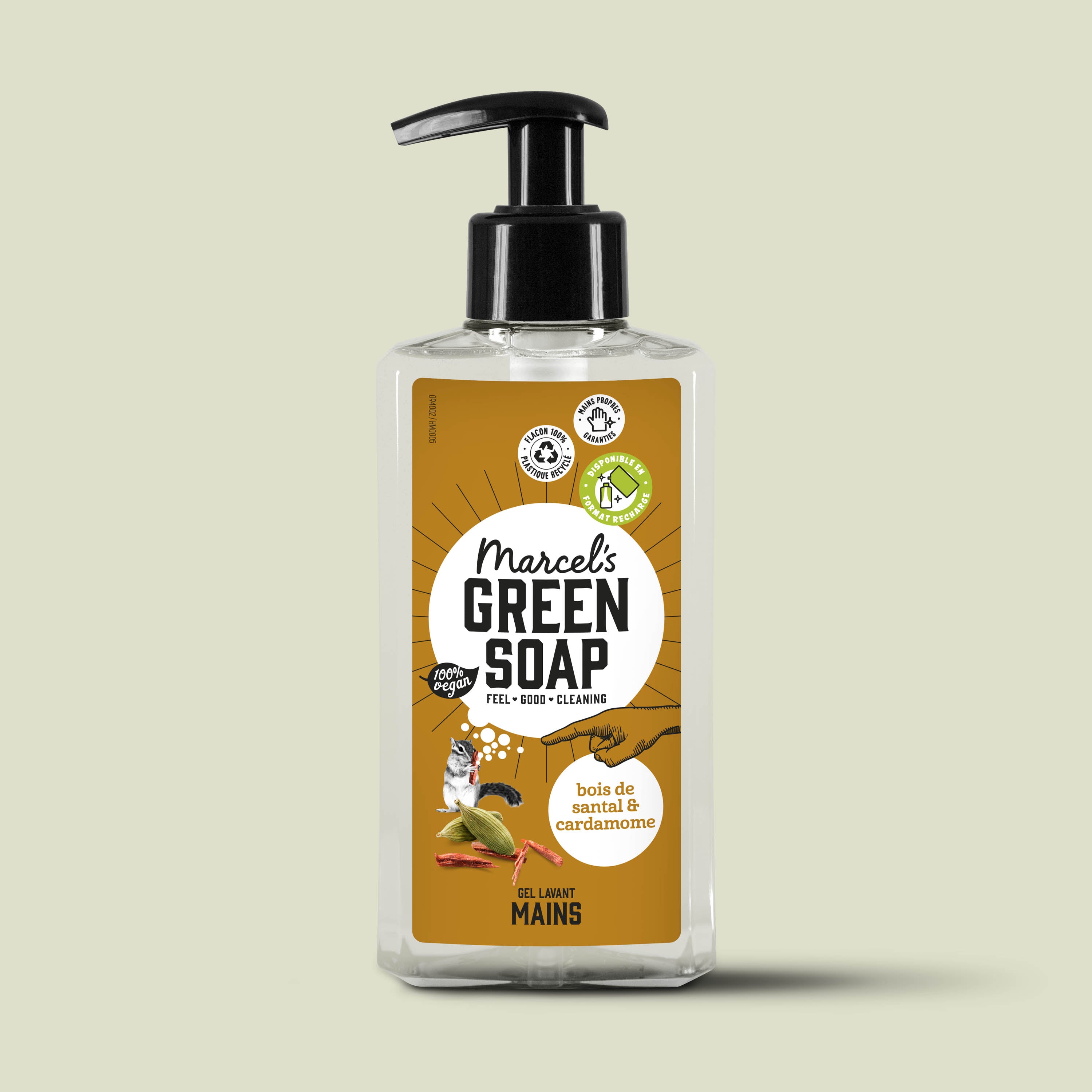 MARCEL'S GREEN SOAP - Le Gel Lavant Mains Bois de santal & Cardamome 250ml Bois de santal & Cardamome