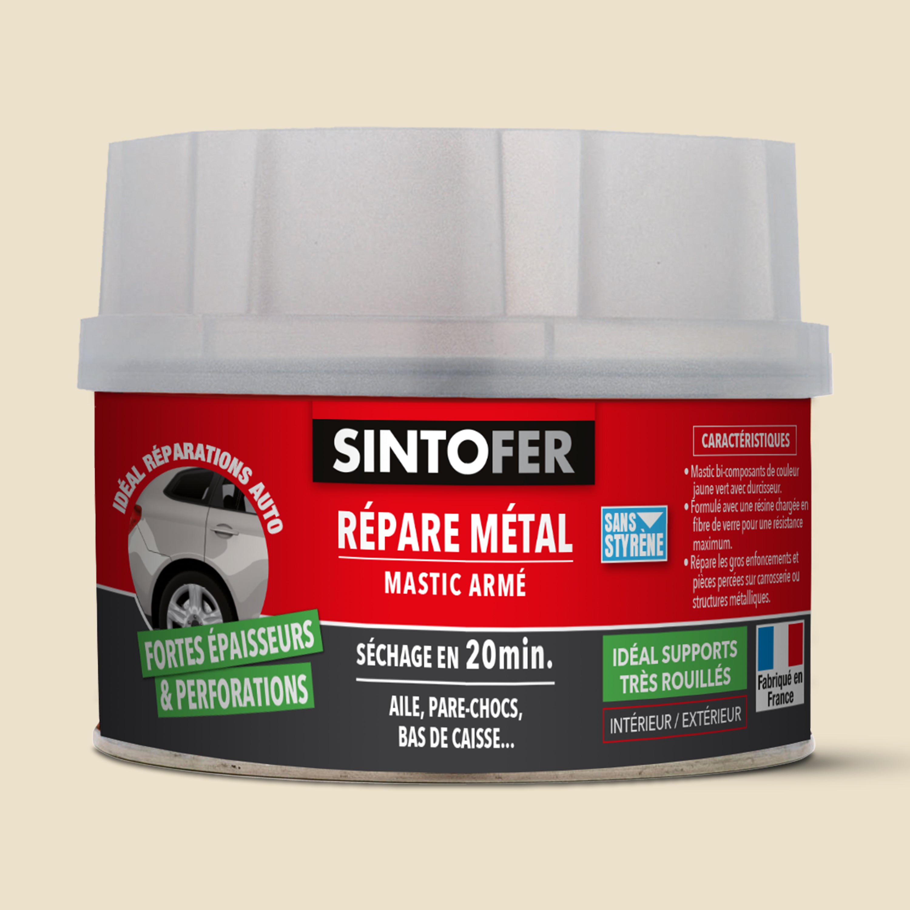 SINTO - Répare métal armé 170ml