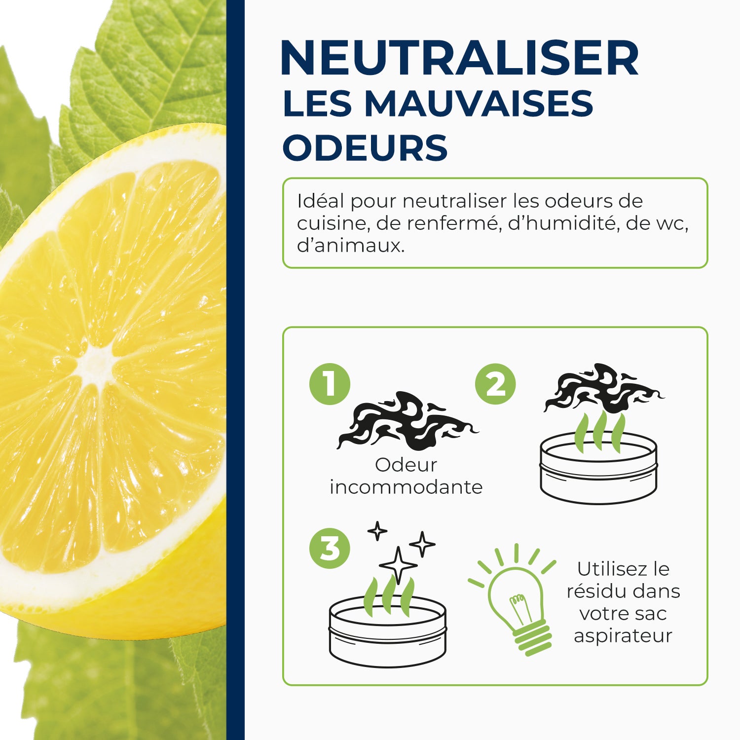 STARWAX - Destructeur d'odeurs Verveine Citron 300g Parfum Verveine citron