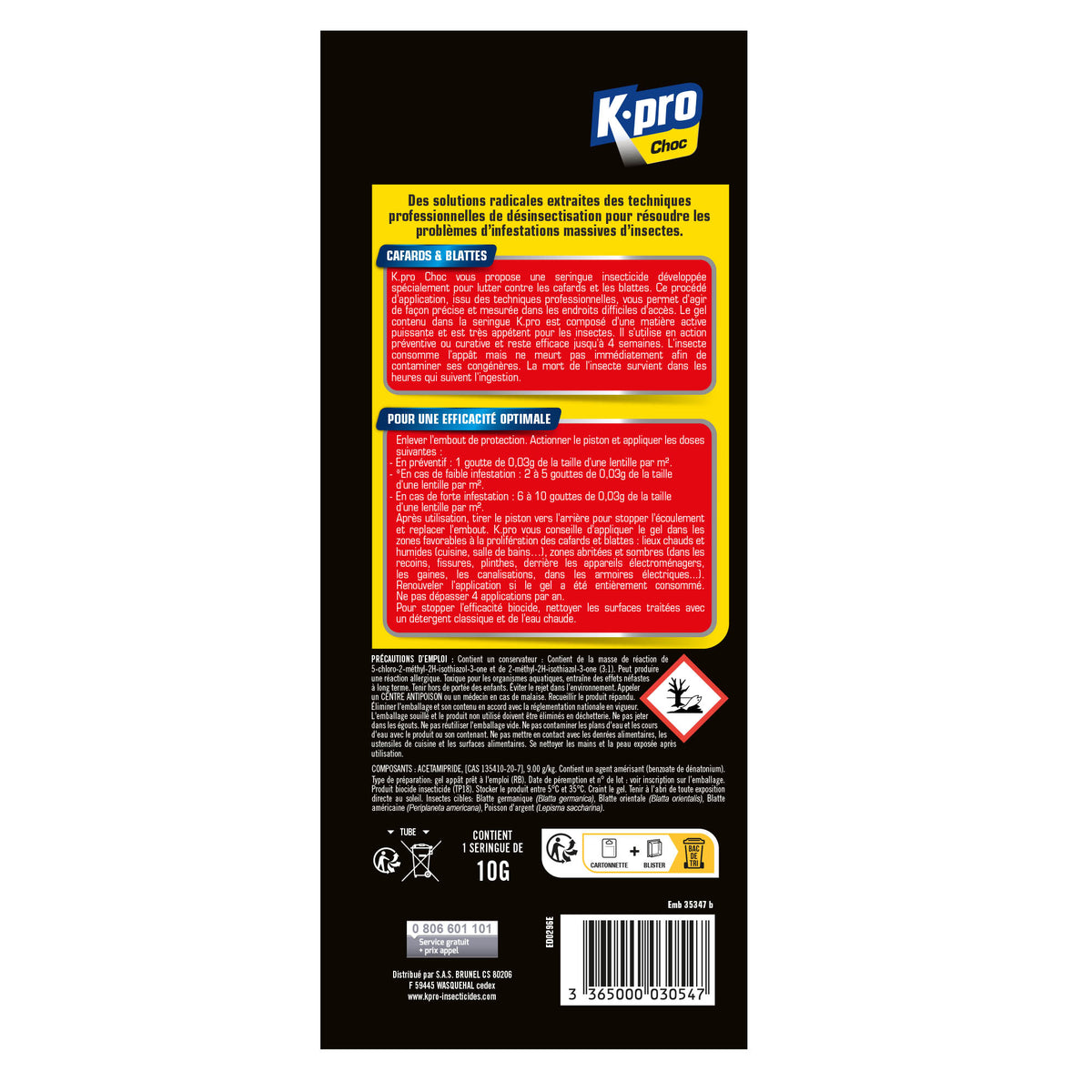 K.PRO - Seringue cafards et blattes 10g