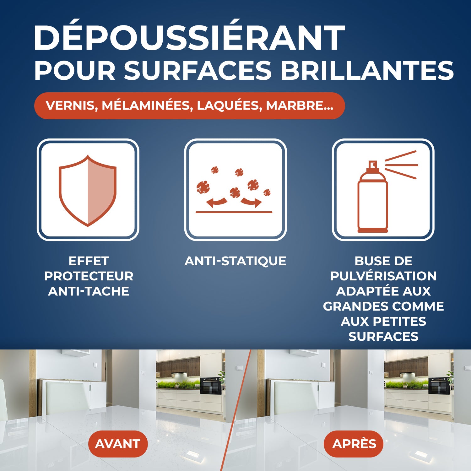 STARWAX - Nettoyant dépoussiérant brillant pour mobilier intérieur 400ml