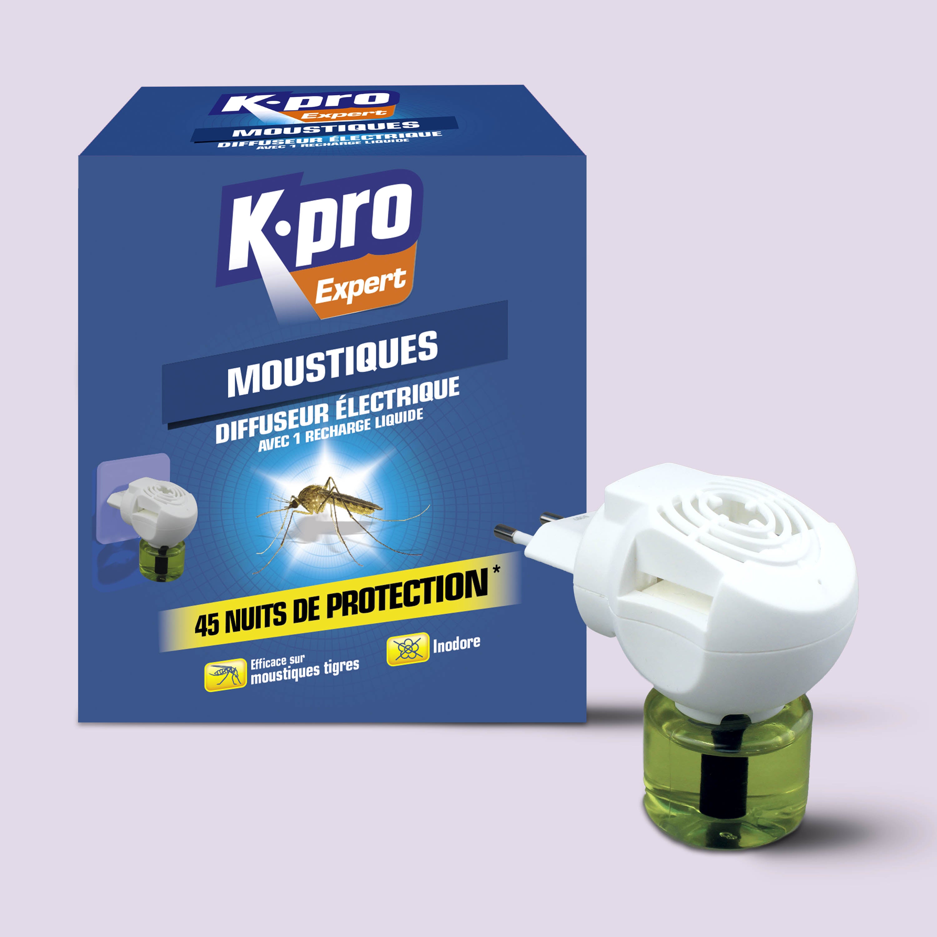 K.PRO - Diffuseur électrique + recharge anti-moustiques 
 X1