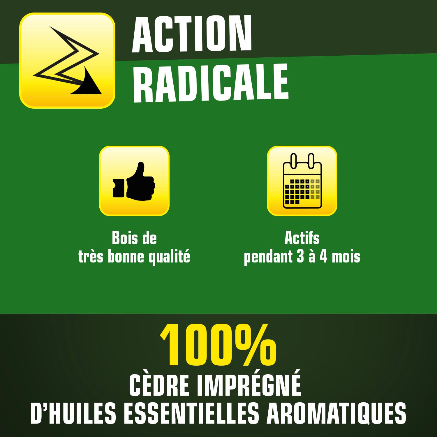 K.PRO - Plaquettes au bois de cèdre X4