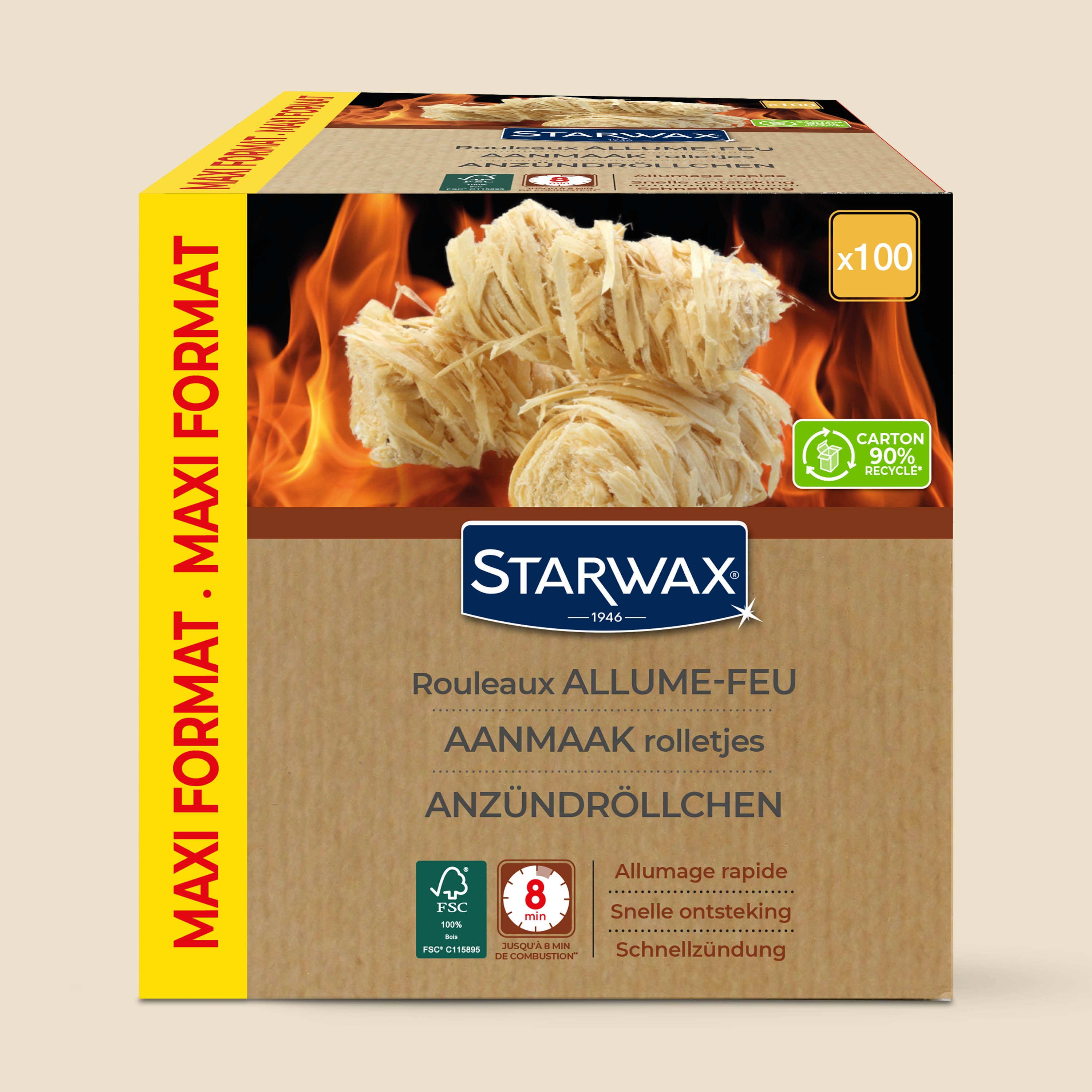 STARWAX - Rouleaux allume feu FSC® X50