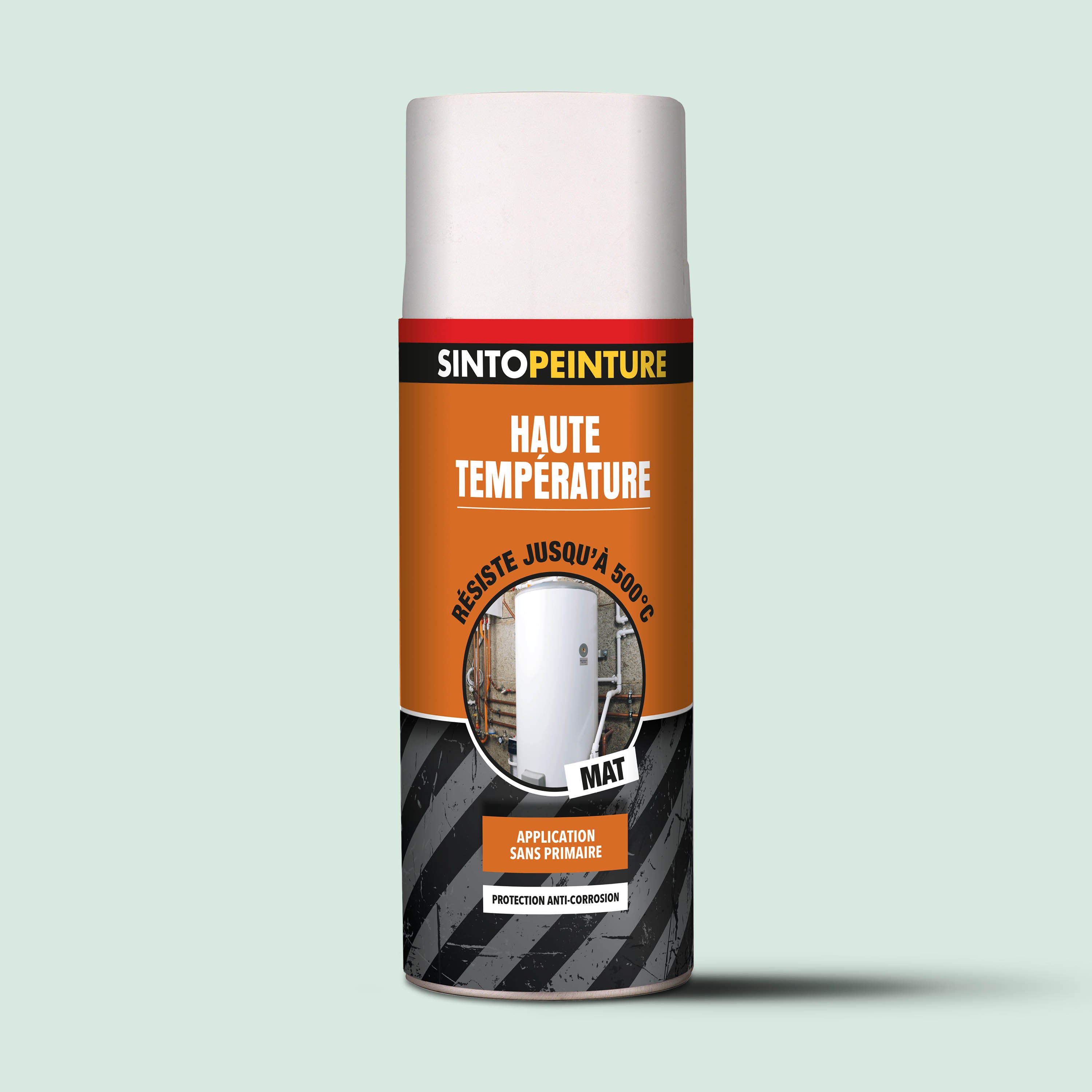 SINTO - Aérosol haute température 400ml Noir
