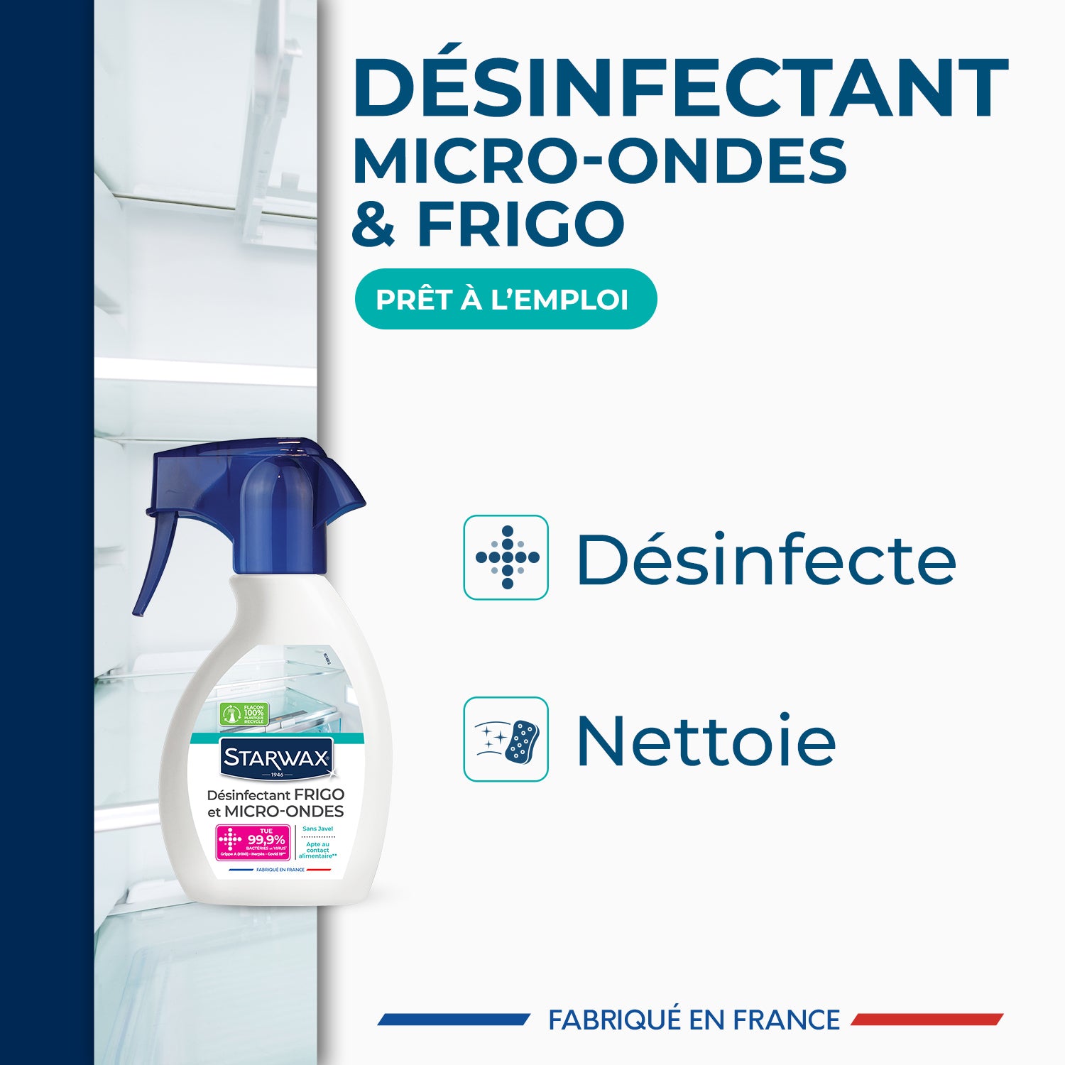 STARWAX - Désinfectant pour réfrigérateur et micro-ondes 250ml