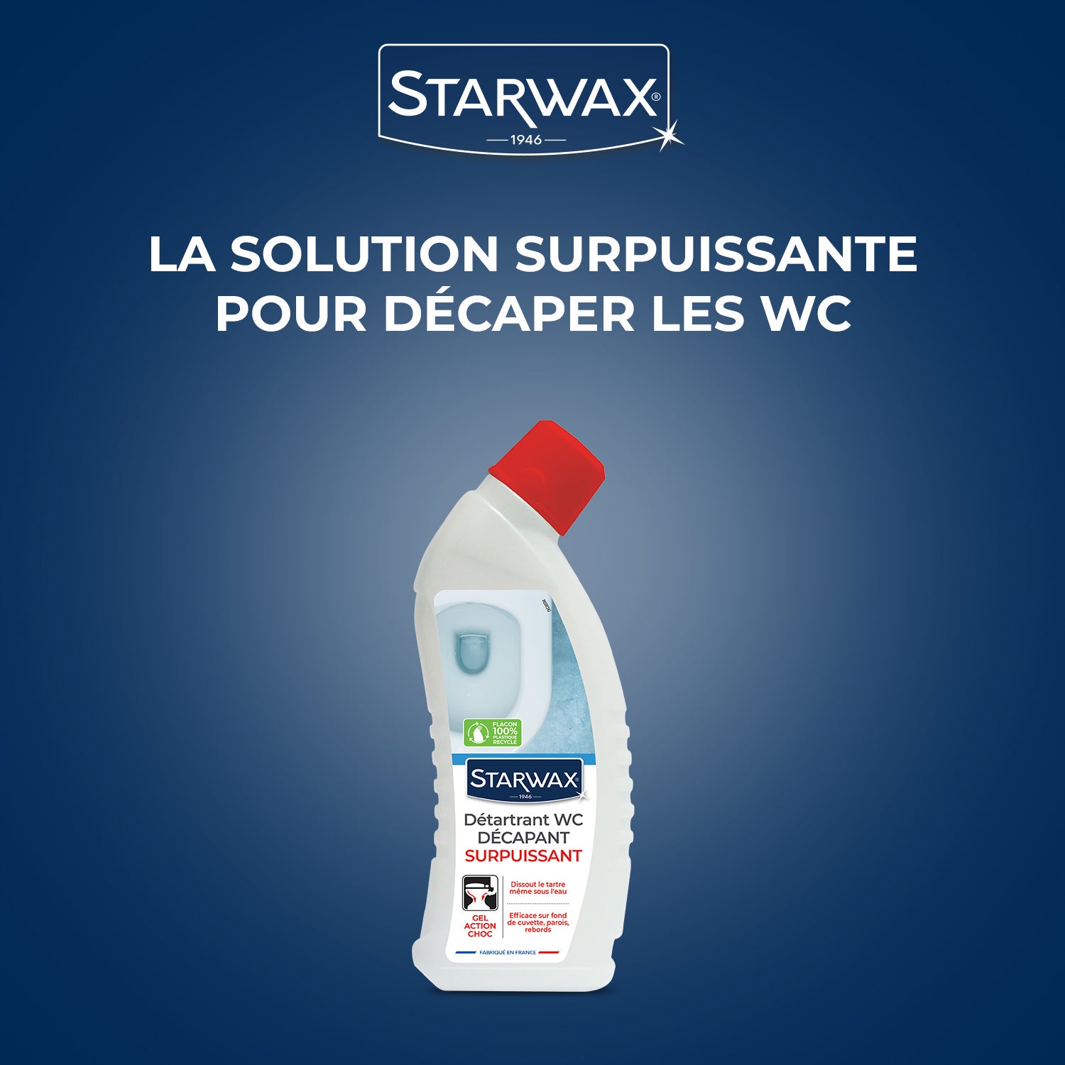 STARWAX - Détartrant surpuissant gel pour WC 750ml