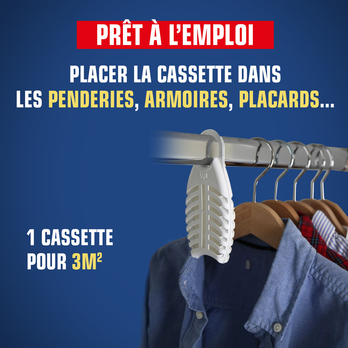 K.PRO - Cassettes contre les mites et larves X2