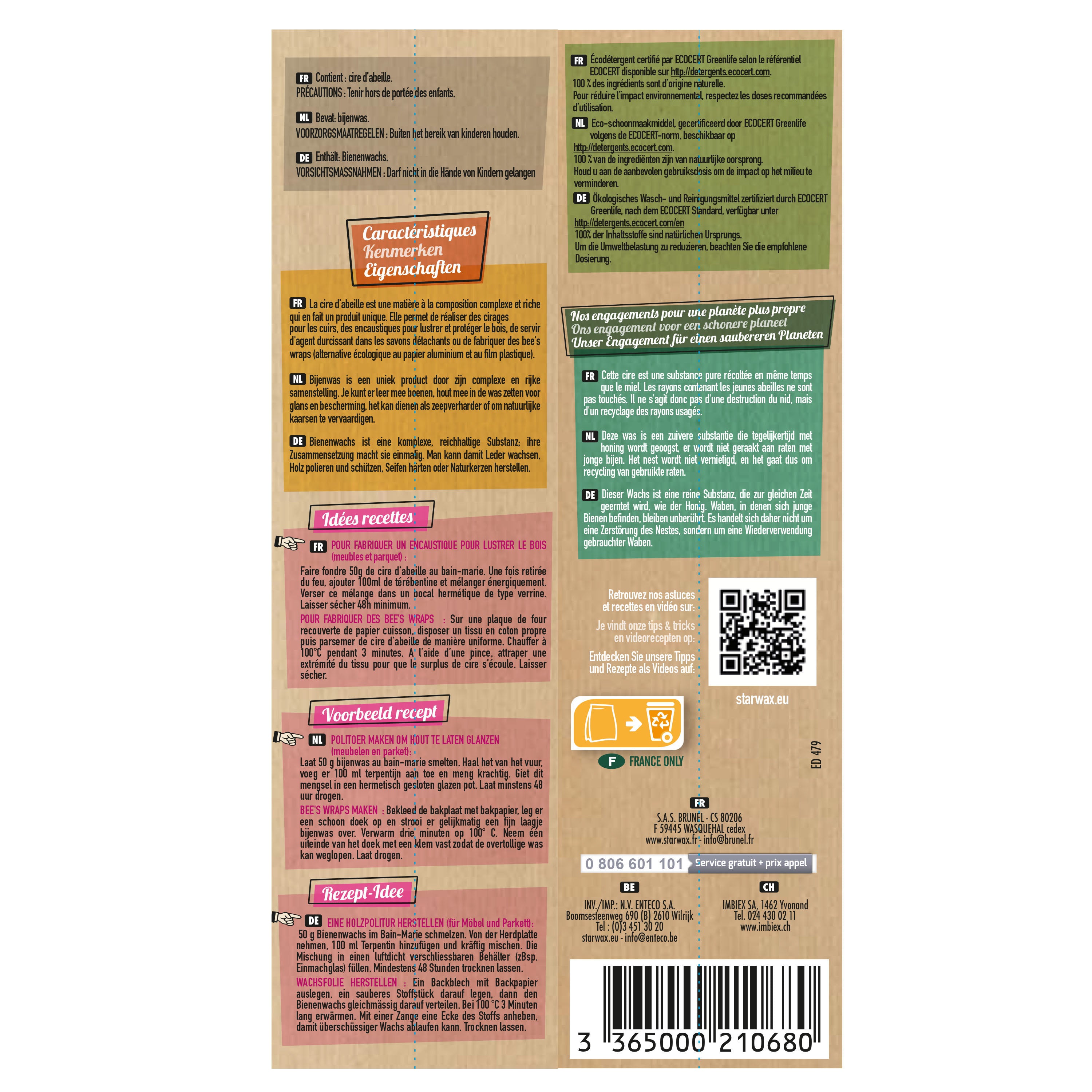 STARWAX FABULOUS - Cire d'abeilles 250g