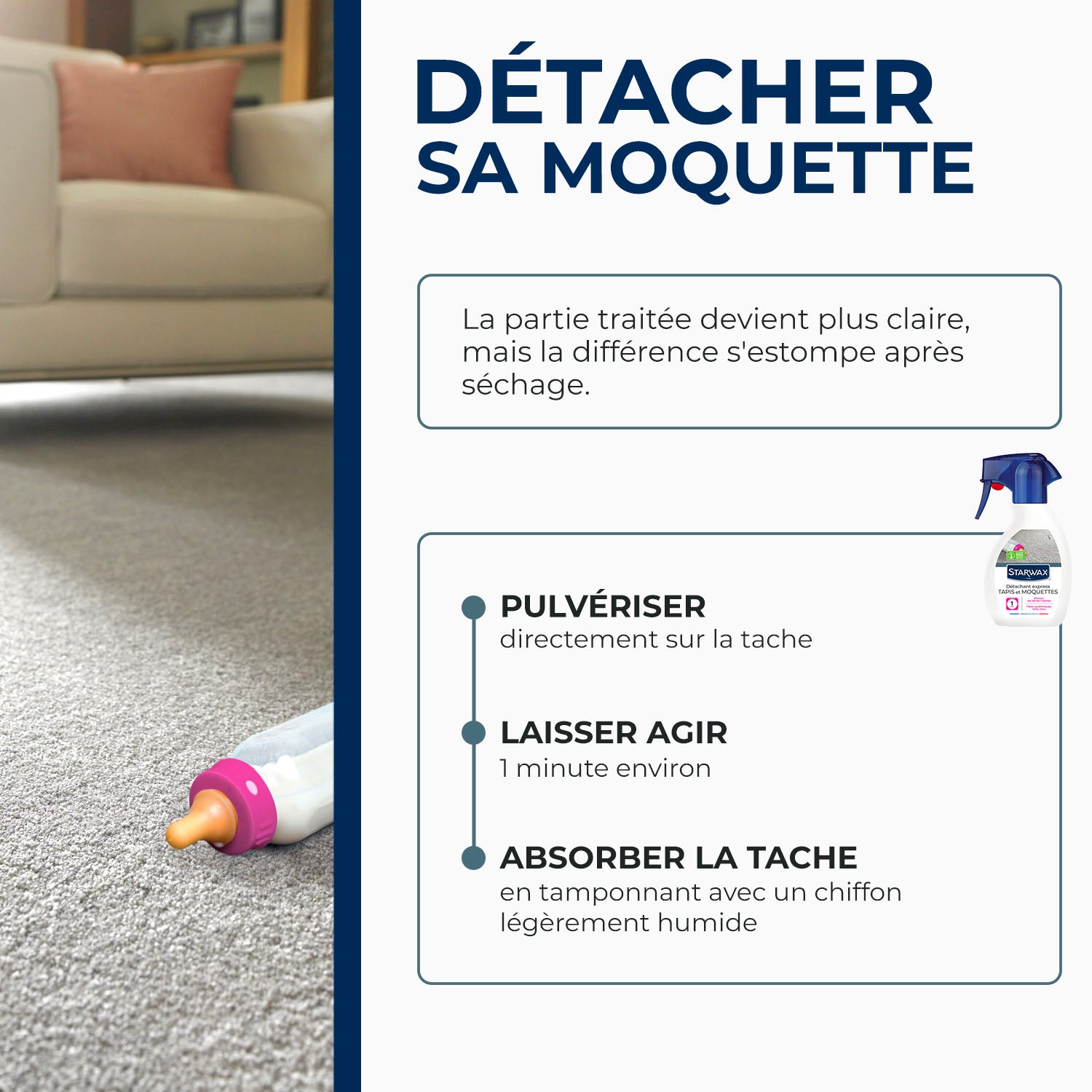 STARWAX - Détachant express pour tapis et moquettes
 250ml