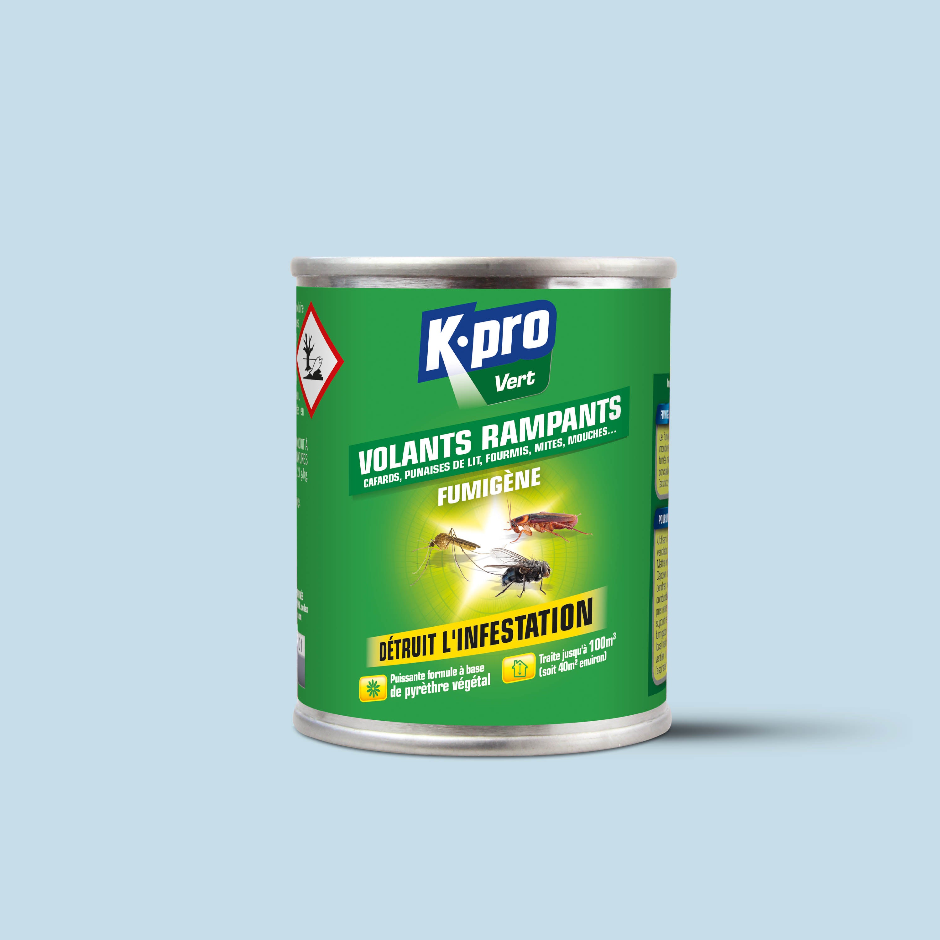 K.PRO - Fumigène contre les insectes volants et rampants 50g