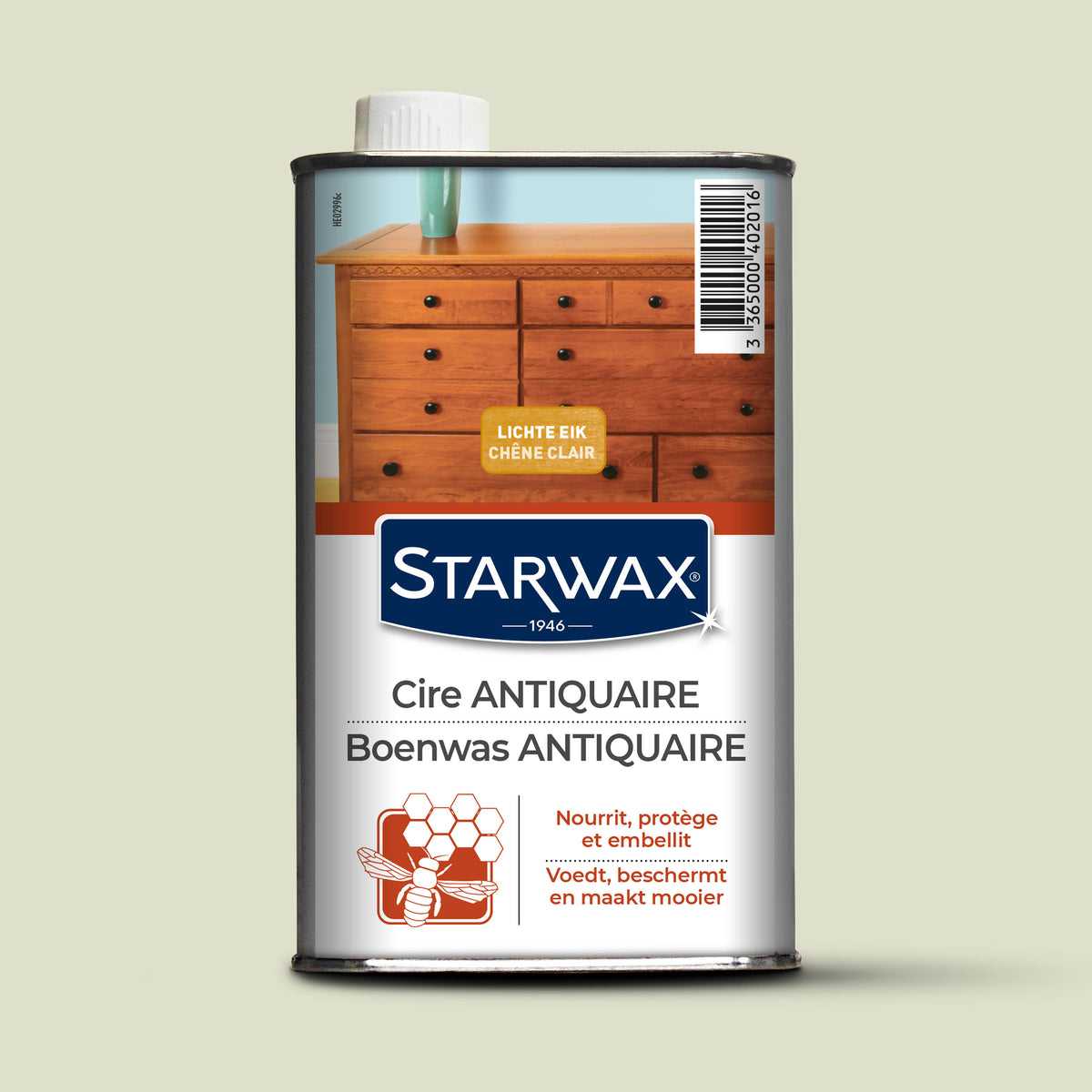 STARWAX - Cire antiquaire liquide pour bois cirés 450ml Incolore