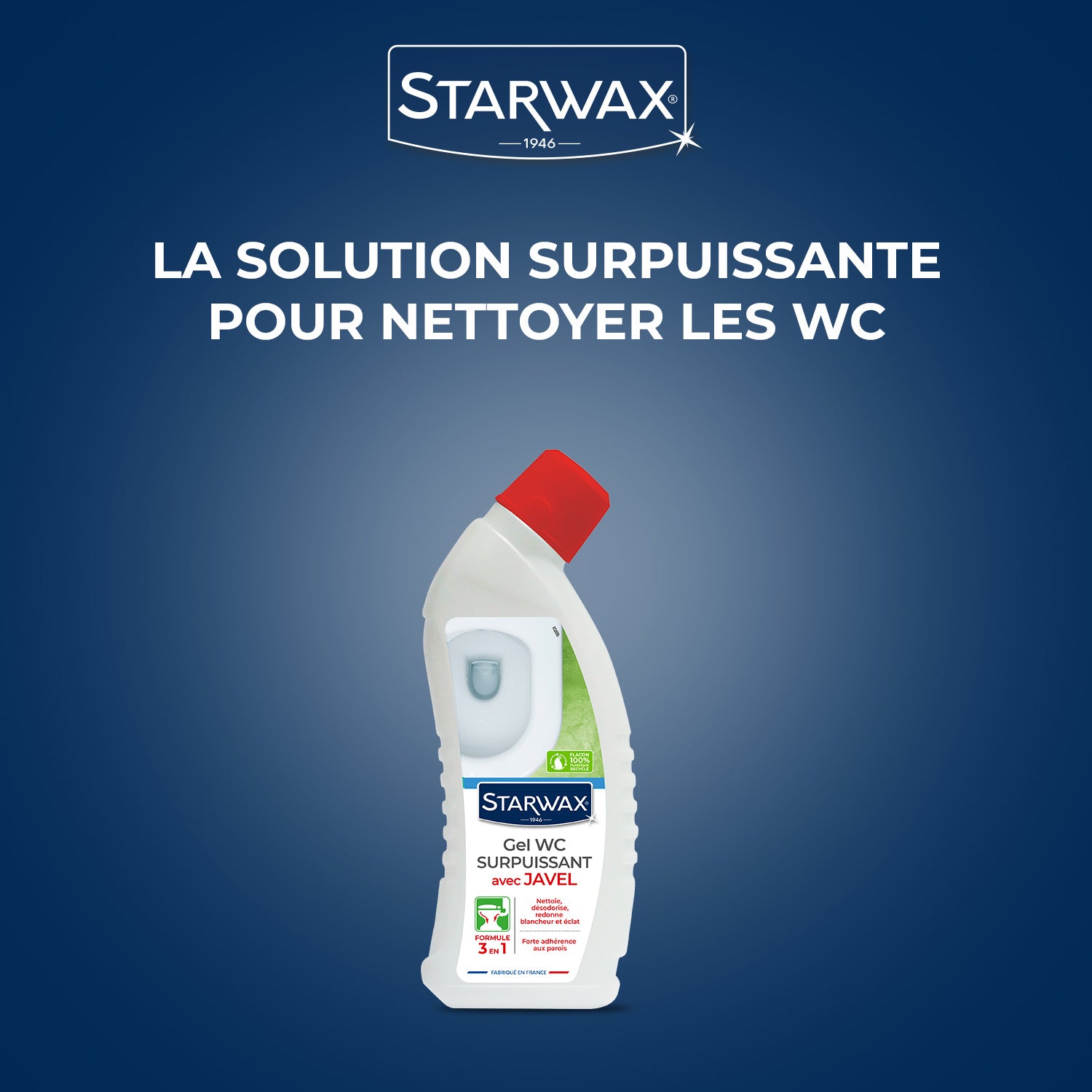STARWAX - Gel WC surpuissant avec Javel 750ml