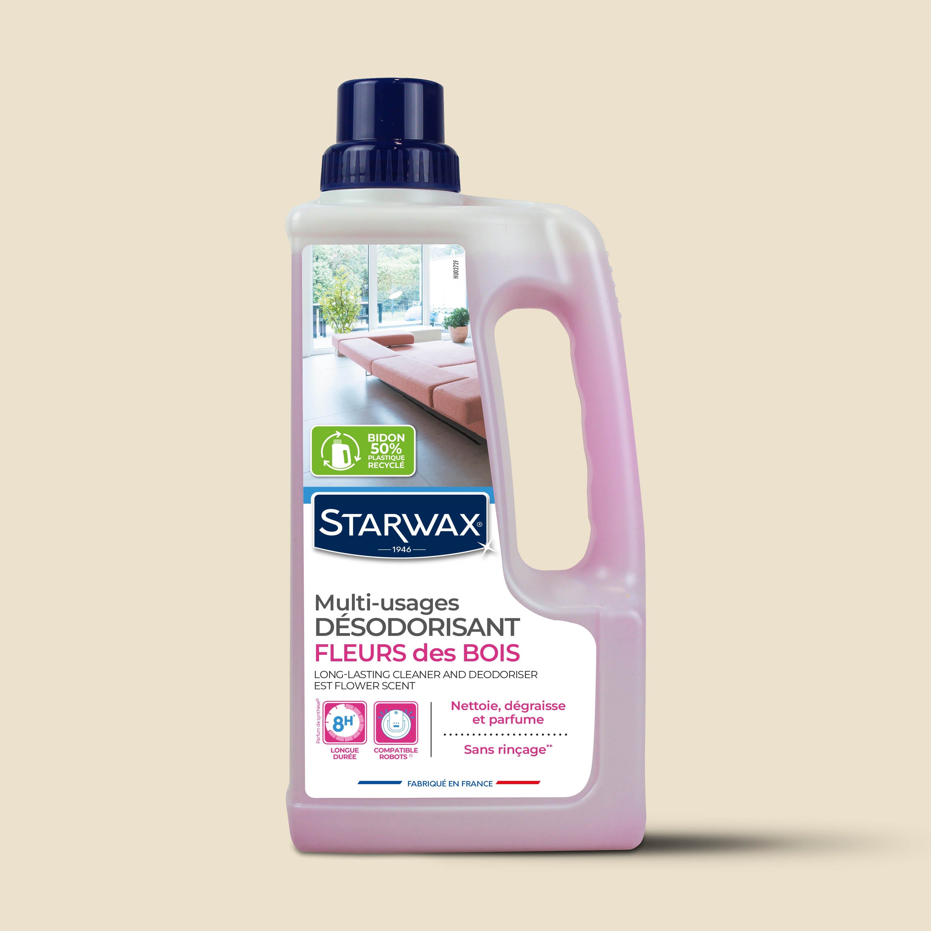 STARWAX - Nettoyant désodorisant longue durée parfum brise marine 1L Parfum brise marine