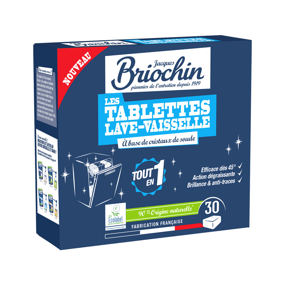 Lot de 3 tablettes lave-vaisselle