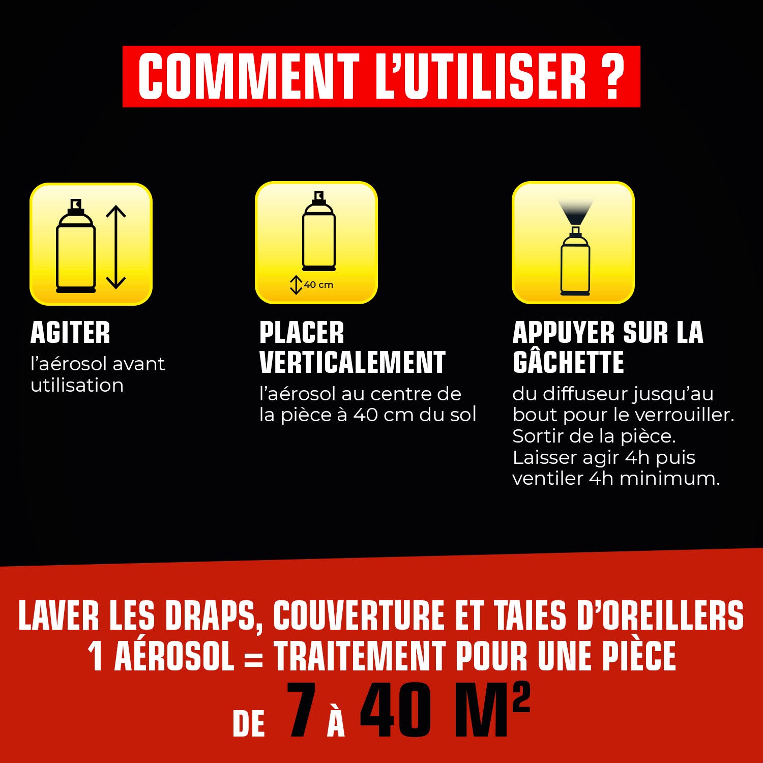 K.PRO - Aérosol diffusion automatique punaises de lit 200ml