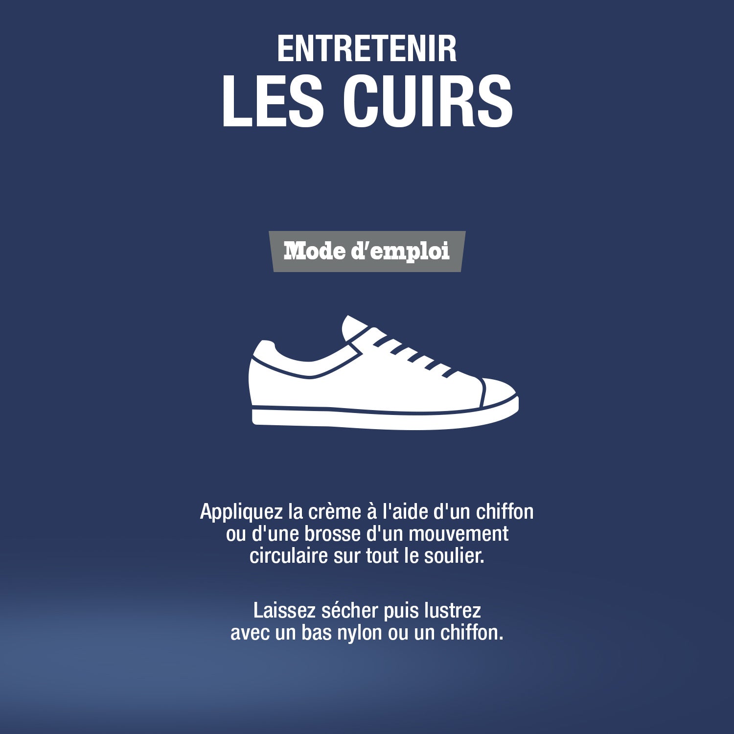 BRIOCHIN - Crème de cirage bleu marine 50ml Couleur bleu