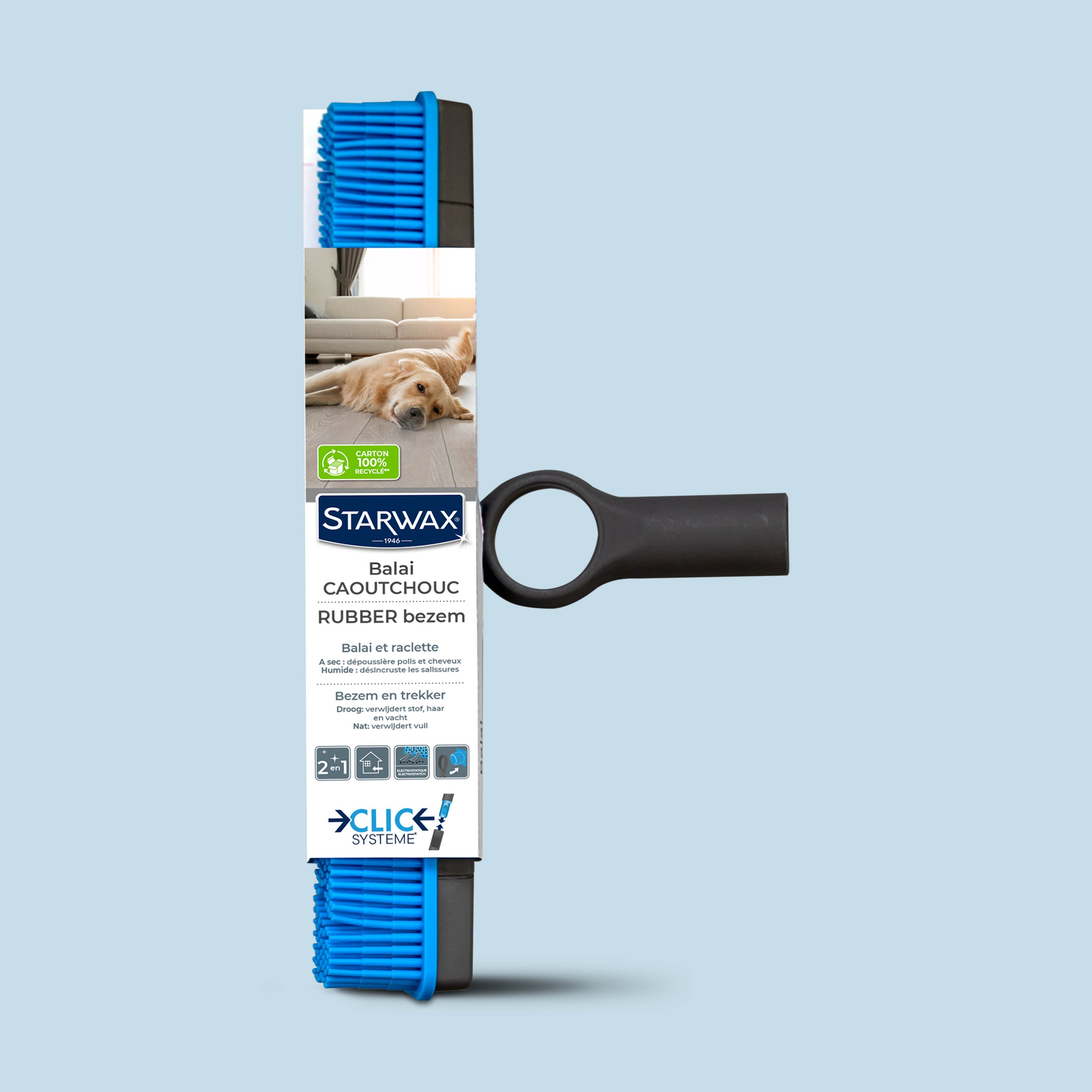 STARWAX - Balai caoutchouc Clic système X1