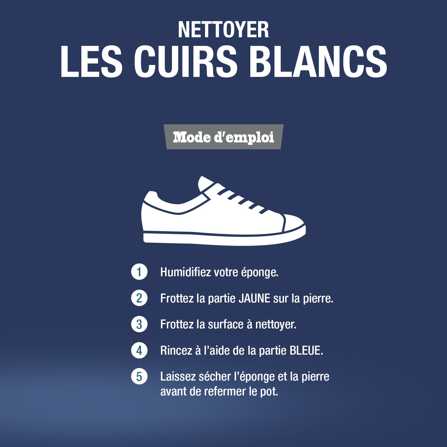 JACQUES BRIOCHIN - Pierre blanche spéciale baskets 200g Sans parfum