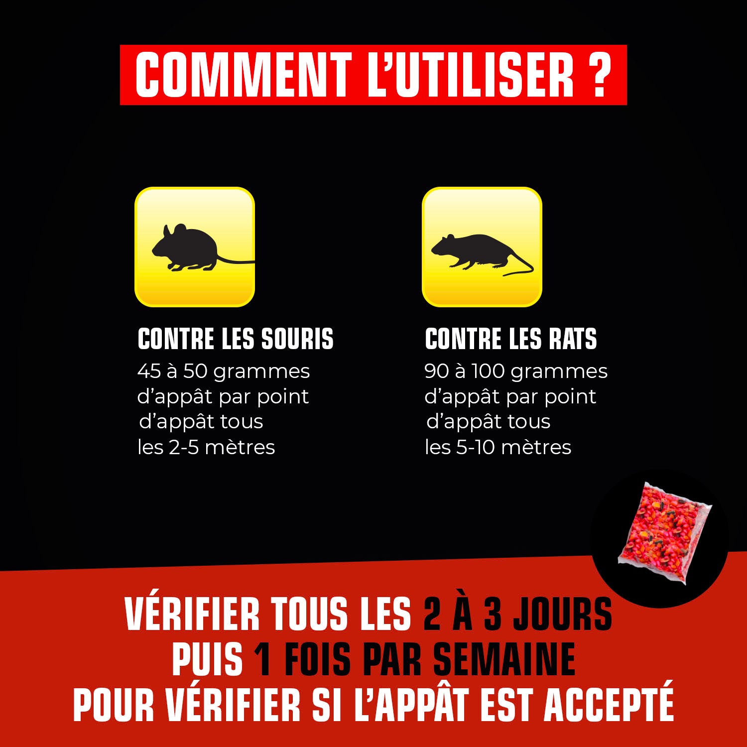 K.PRO - Grains rats et souris 150g