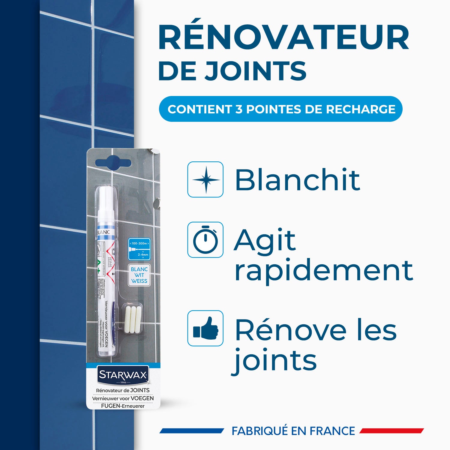 STARWAX - Rénovateur pour joints 9ml