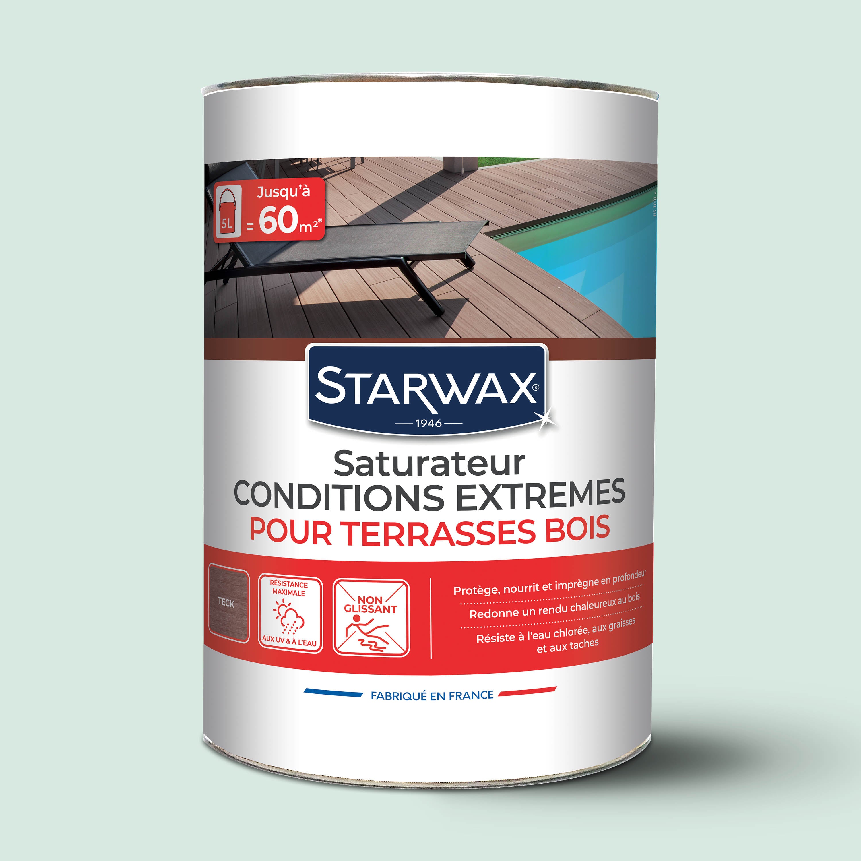 STARWAX - Saturateur bois extérieurs conditions extrêmes
 1L Incolore