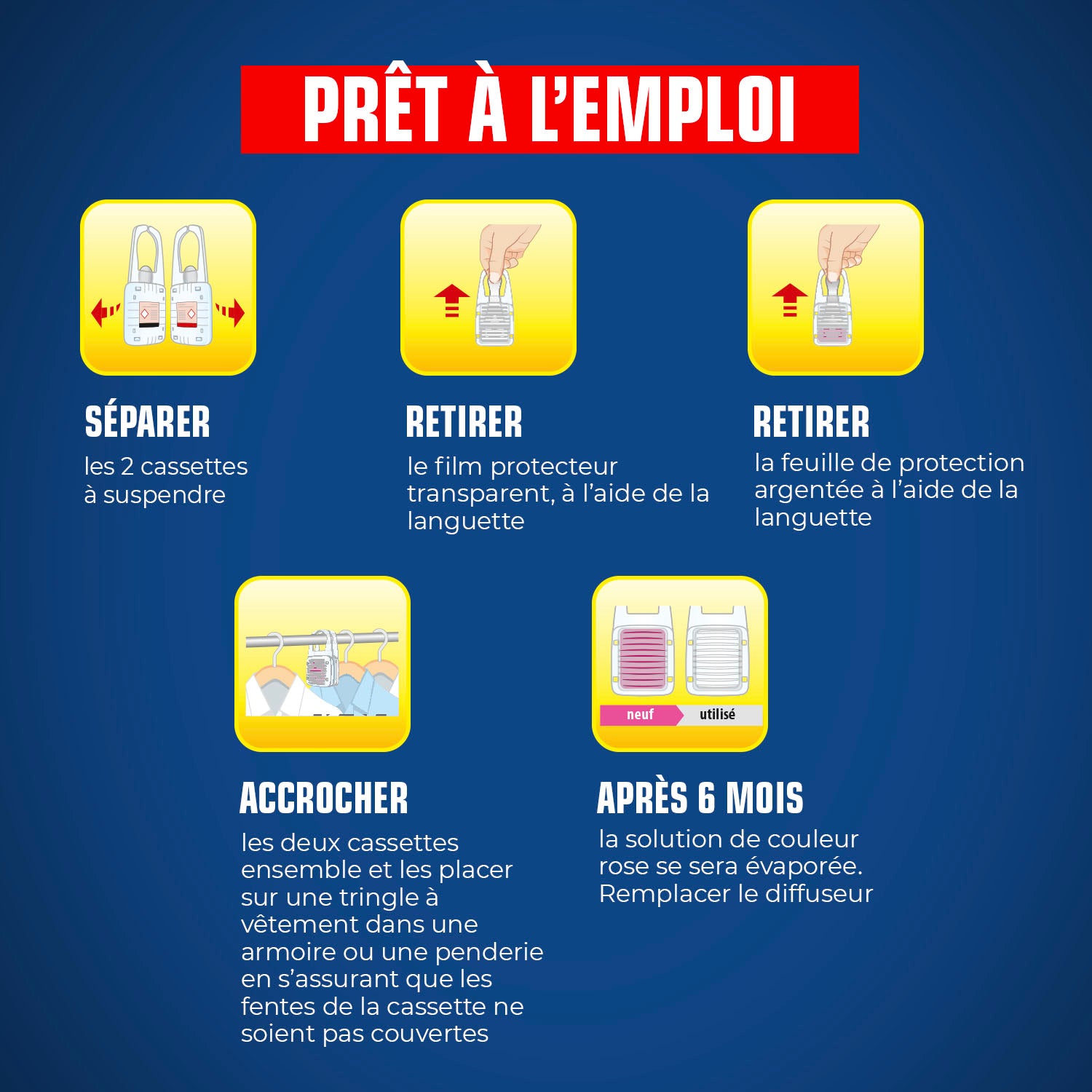 K.PRO - Cassettes mites et larves avec témoin de durée de vie X2